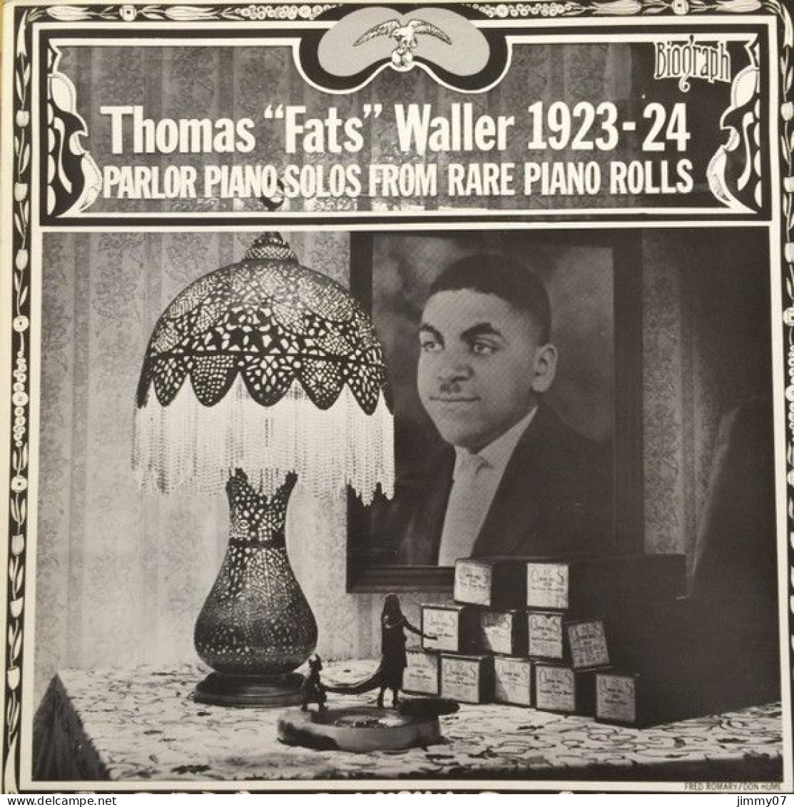 Thomas "Fats" Waller - 1923-1924 Parlor Piano Solos From Rare Piano Rolls (LP, Comp, Mono) - Jazz