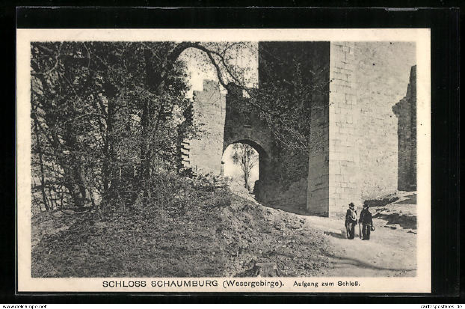 AK Schaumburg (Wesergebirge), Aufgang Zum Schloss  - Schaumburg