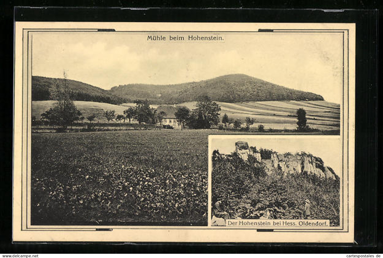 AK Hess. Oldendorf, Der Hohenstein, Mühle Beim Hohenstein  - Hessisch-Oldendorf