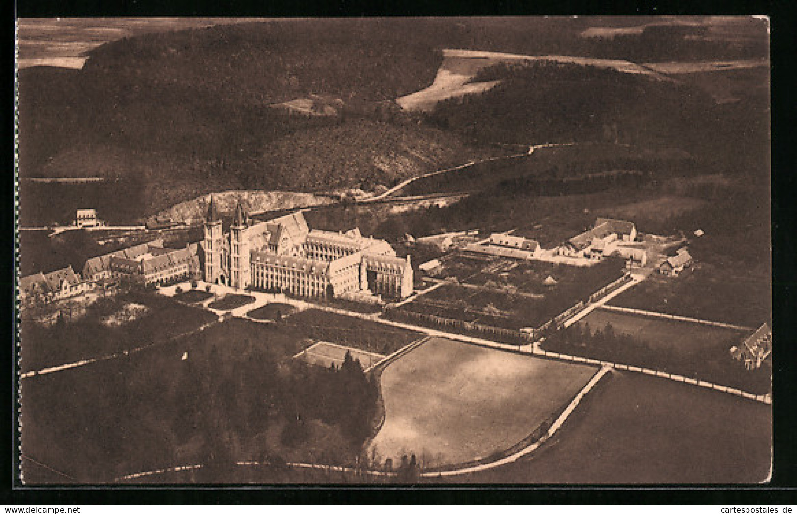 AK Maredsous, Abbaye-Vue Prise En Avion  - Andere & Zonder Classificatie