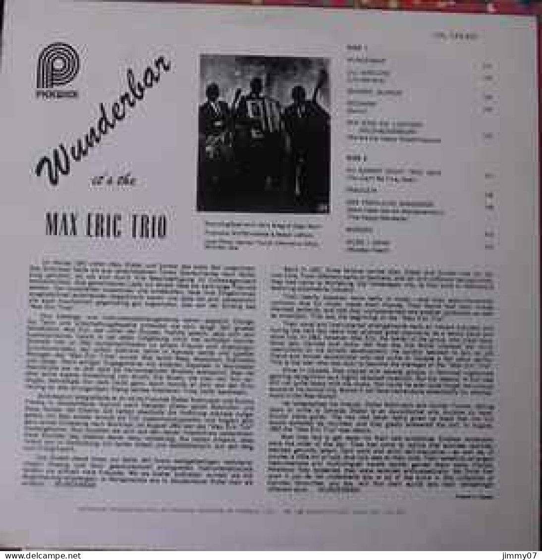 Max Eric Trio - Wunderbar! (LP, Album) - Altri - Musica Tedesca