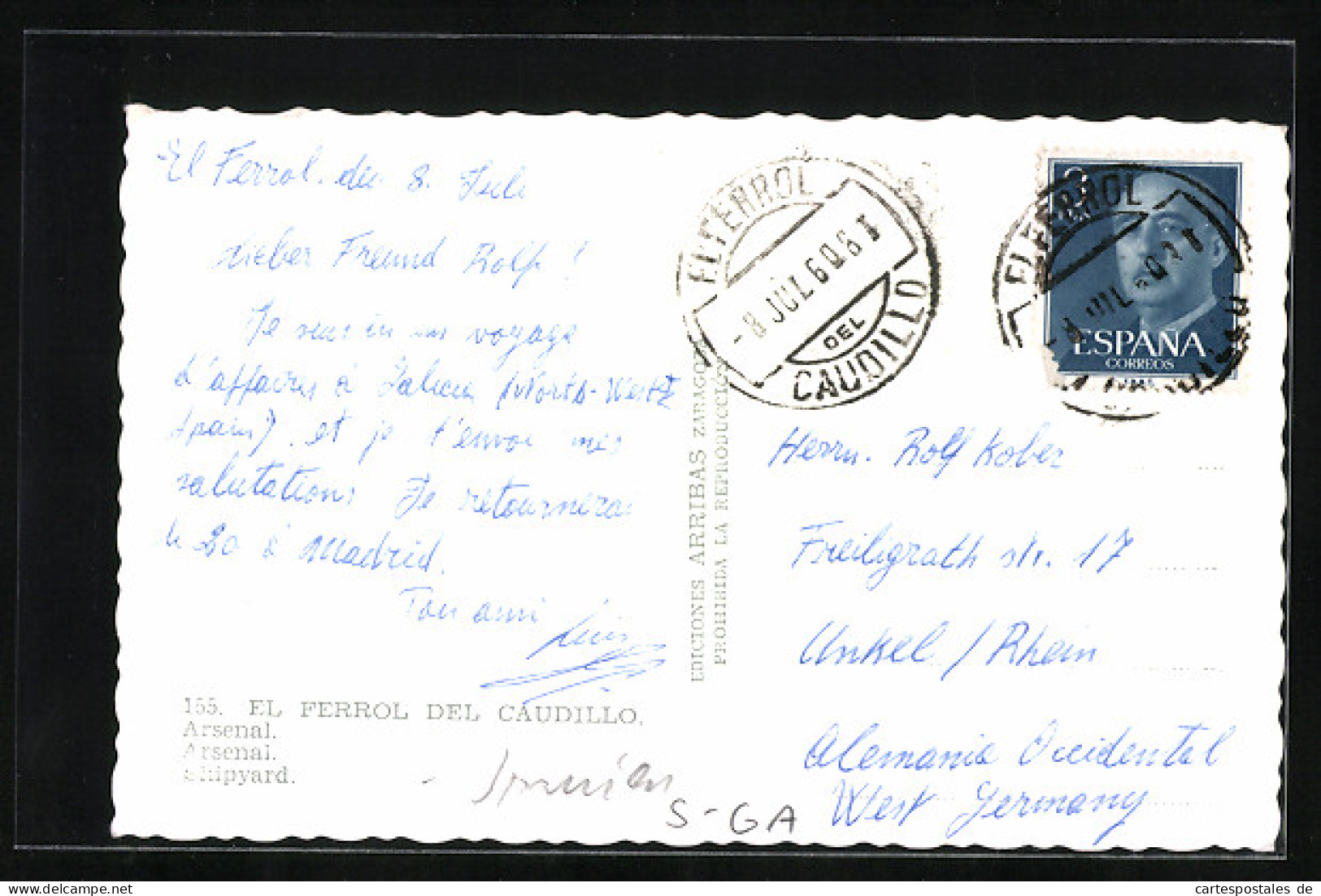 Postal Ferrol, El Ferrol Del Caudillo, Arsenal  - Other & Unclassified