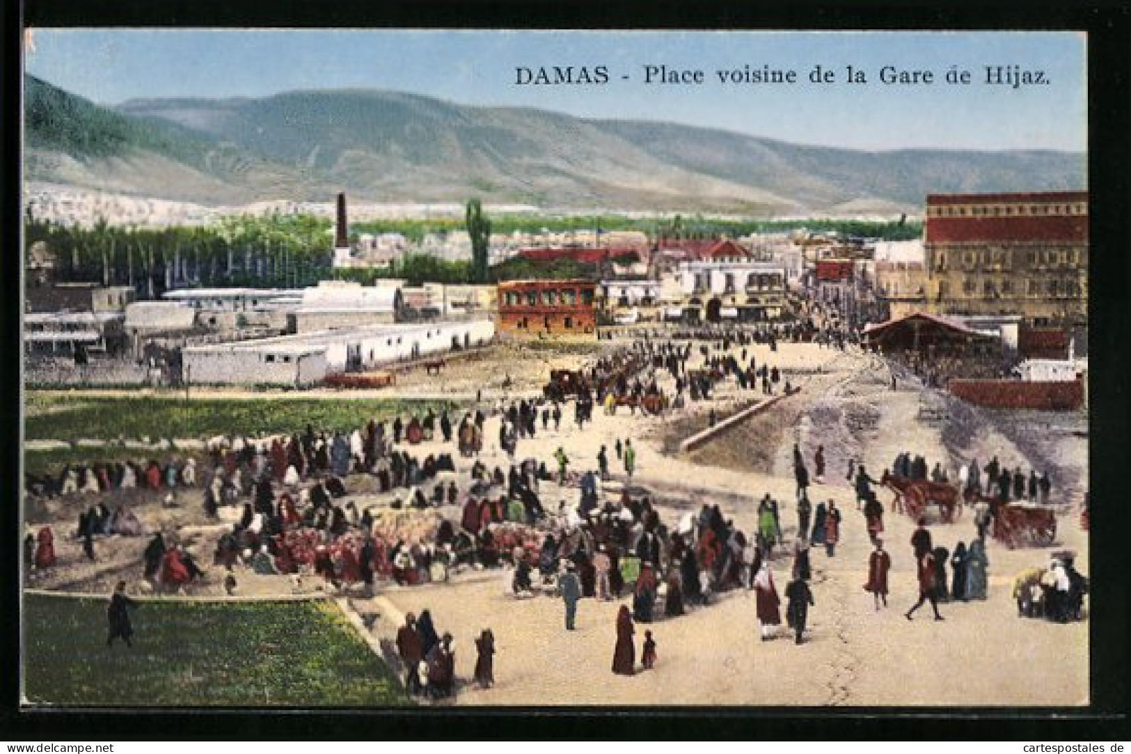 AK Damas, Place Voisine De La Gare De Hijaz  - Syrien