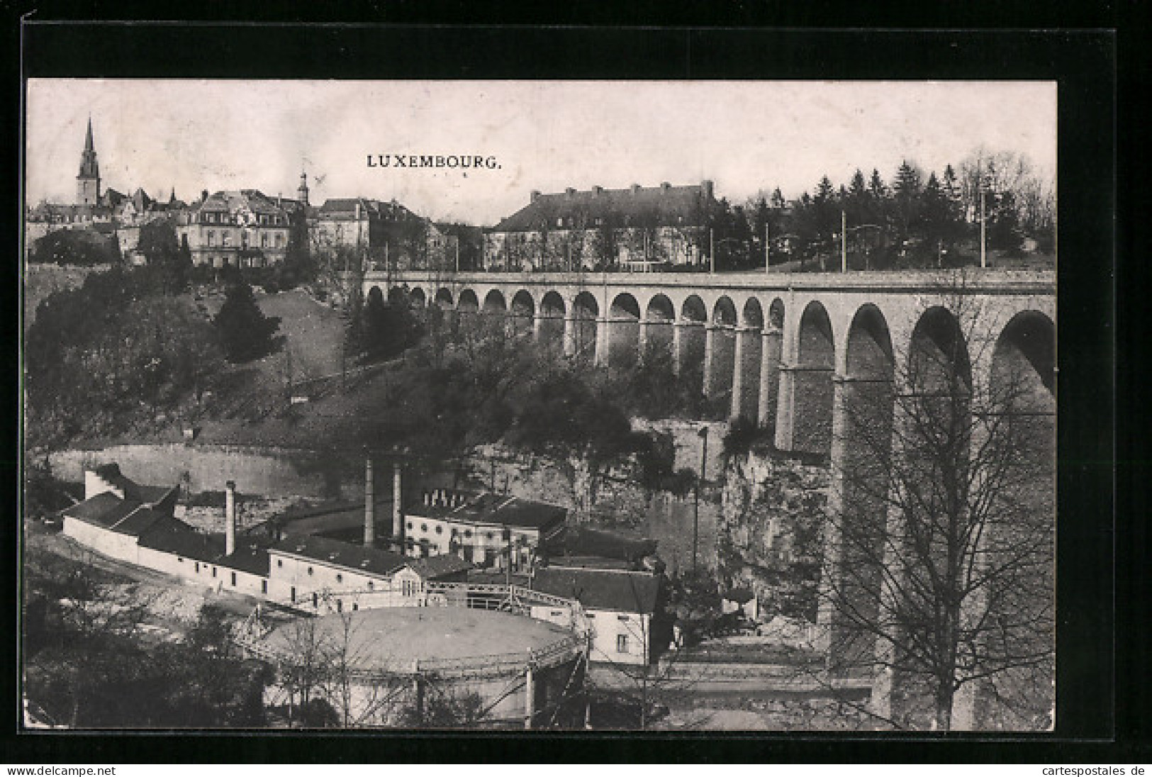 AK Luxembourg, Teilansicht Mit Viadukt  - Sonstige & Ohne Zuordnung