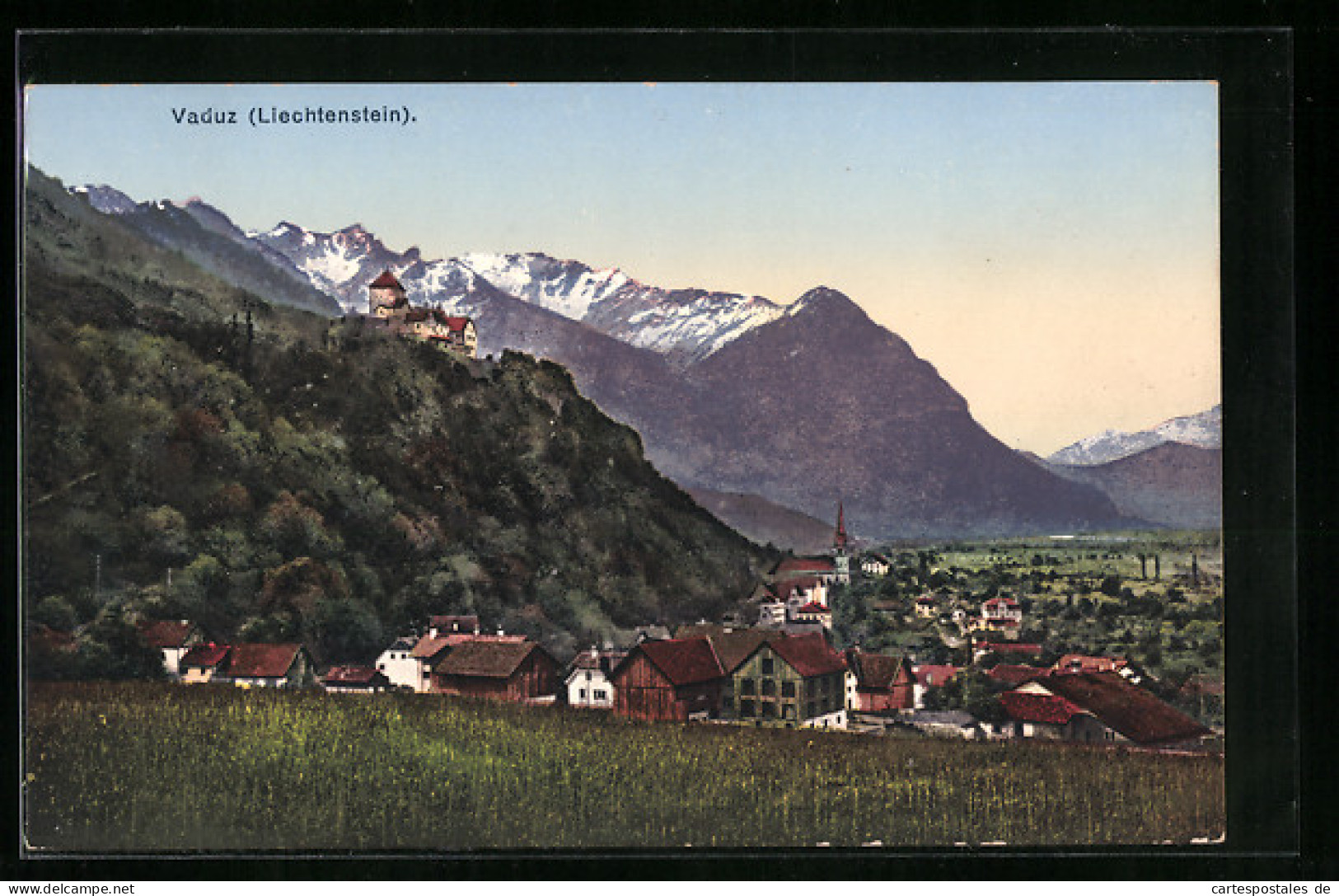 AK Vaduz, Totalansicht Von Einem Berg Aus  - Liechtenstein