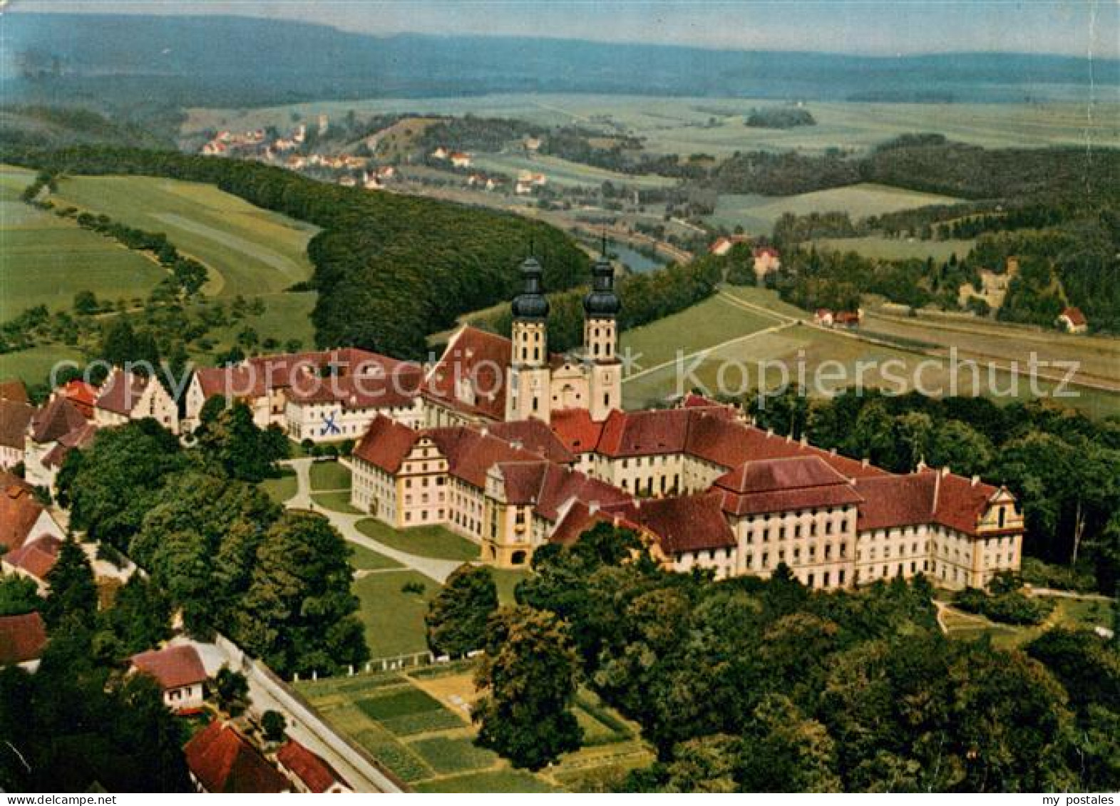 73743727 Obermarchtal Schloss Mit Rechtenstein Fliegeraufnahme Obermarchtal - Autres & Non Classés