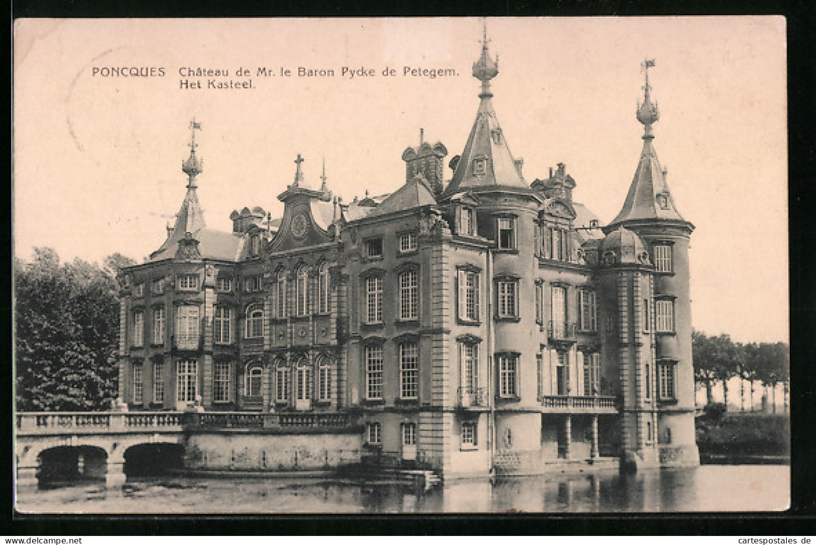 AK Poucques, Chateau De Mr. Le Baron Pycke De Petegem. Het Kasteel  - Other & Unclassified