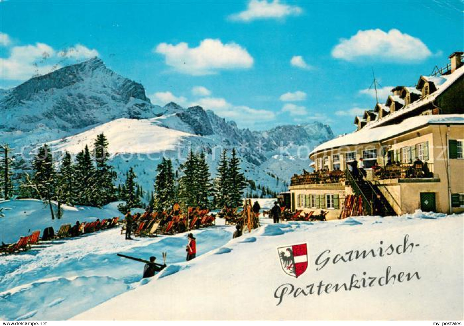 73743704 Garmisch-Partenkirchen Kreuzerhaus Mit Blick Auf Zugspitzgruppe Garmisc - Garmisch-Partenkirchen