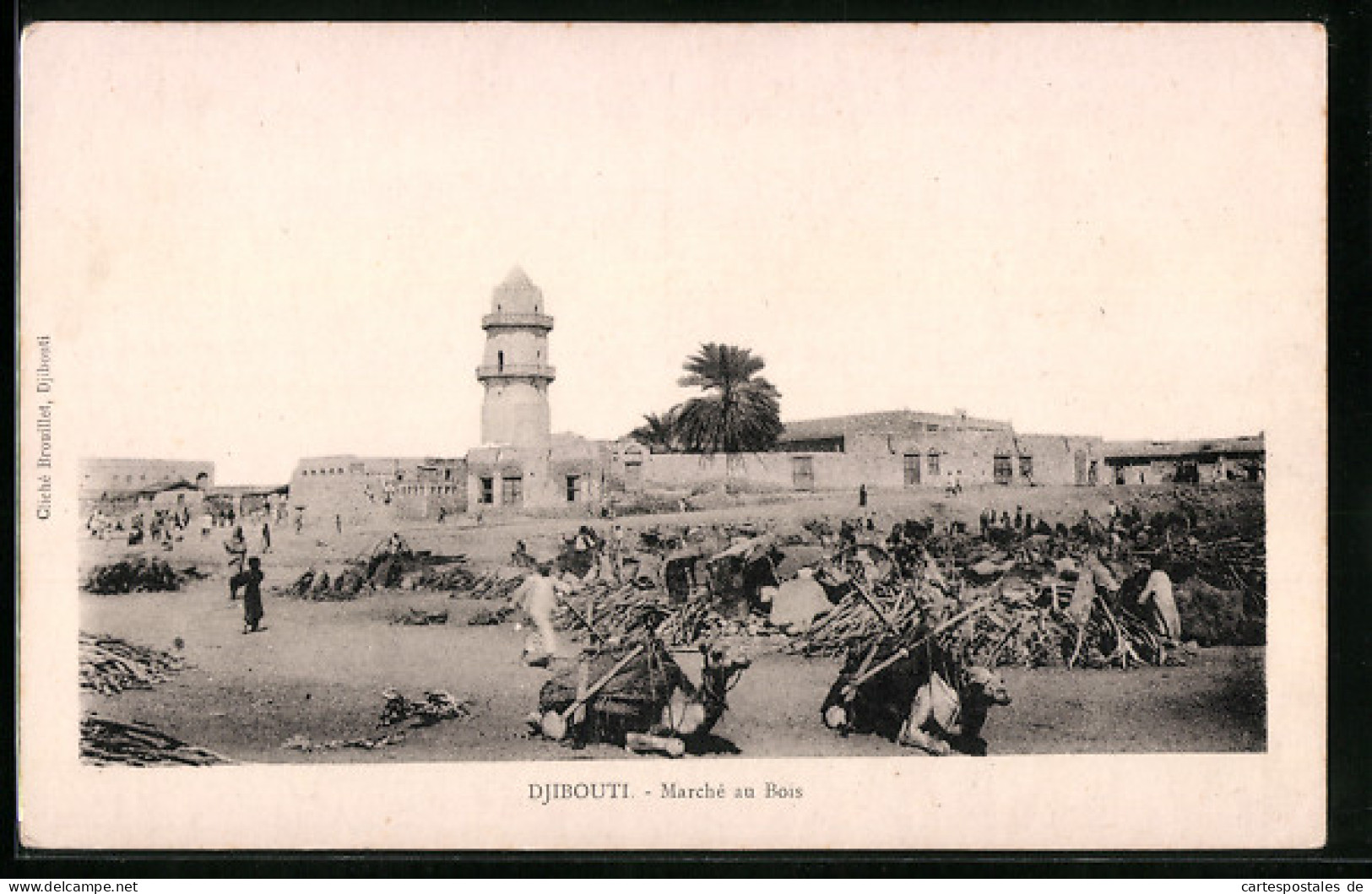 CPA Djibouti, Marchè Au Bois  - Ohne Zuordnung