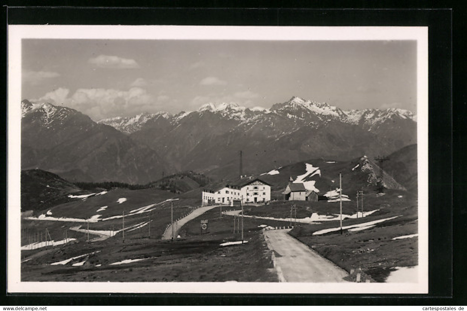 Cartolina Passo Di Monte Giovo, Albergo Casa  - Other & Unclassified