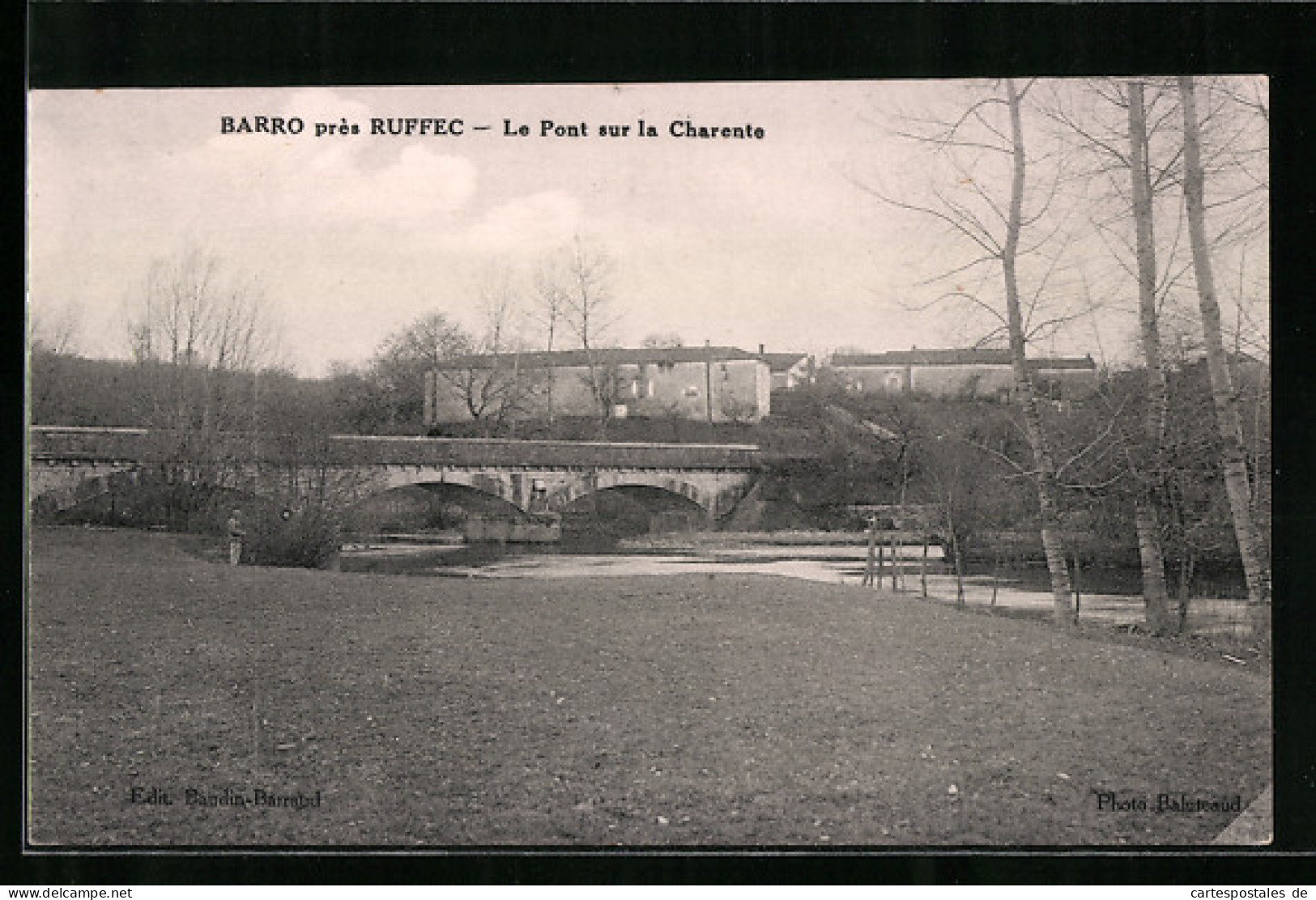 CPA Barro, Le Pont Sur La Charente  - Autres & Non Classés