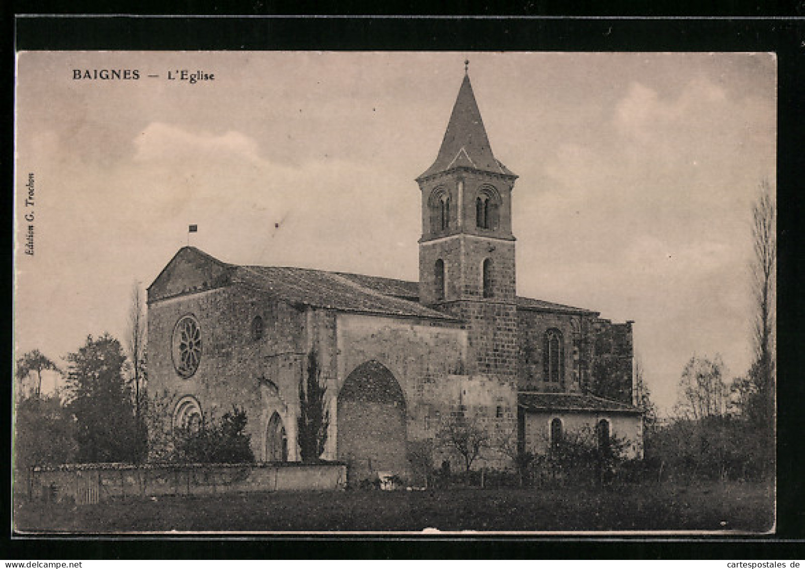 CPA Baignes, L`Èglise  - Autres & Non Classés