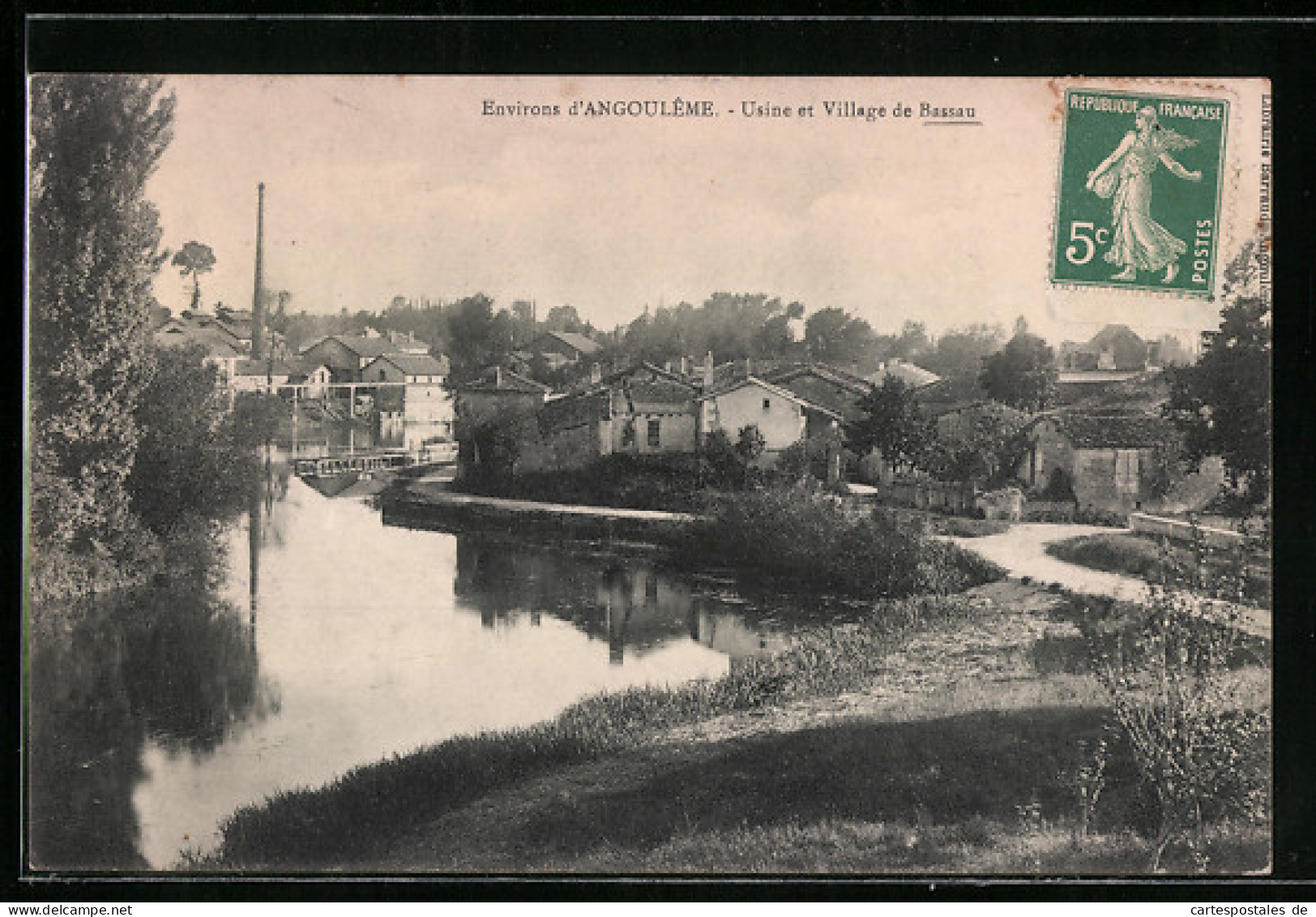 CPA Bassau, Usine Et Village  - Autres & Non Classés