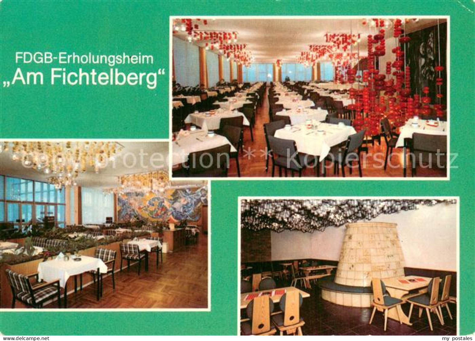 73743643 Oberwiesenthal Erzgebirge FDGB Erholungsheim Am Fichtelberg Speisesaal  - Oberwiesenthal