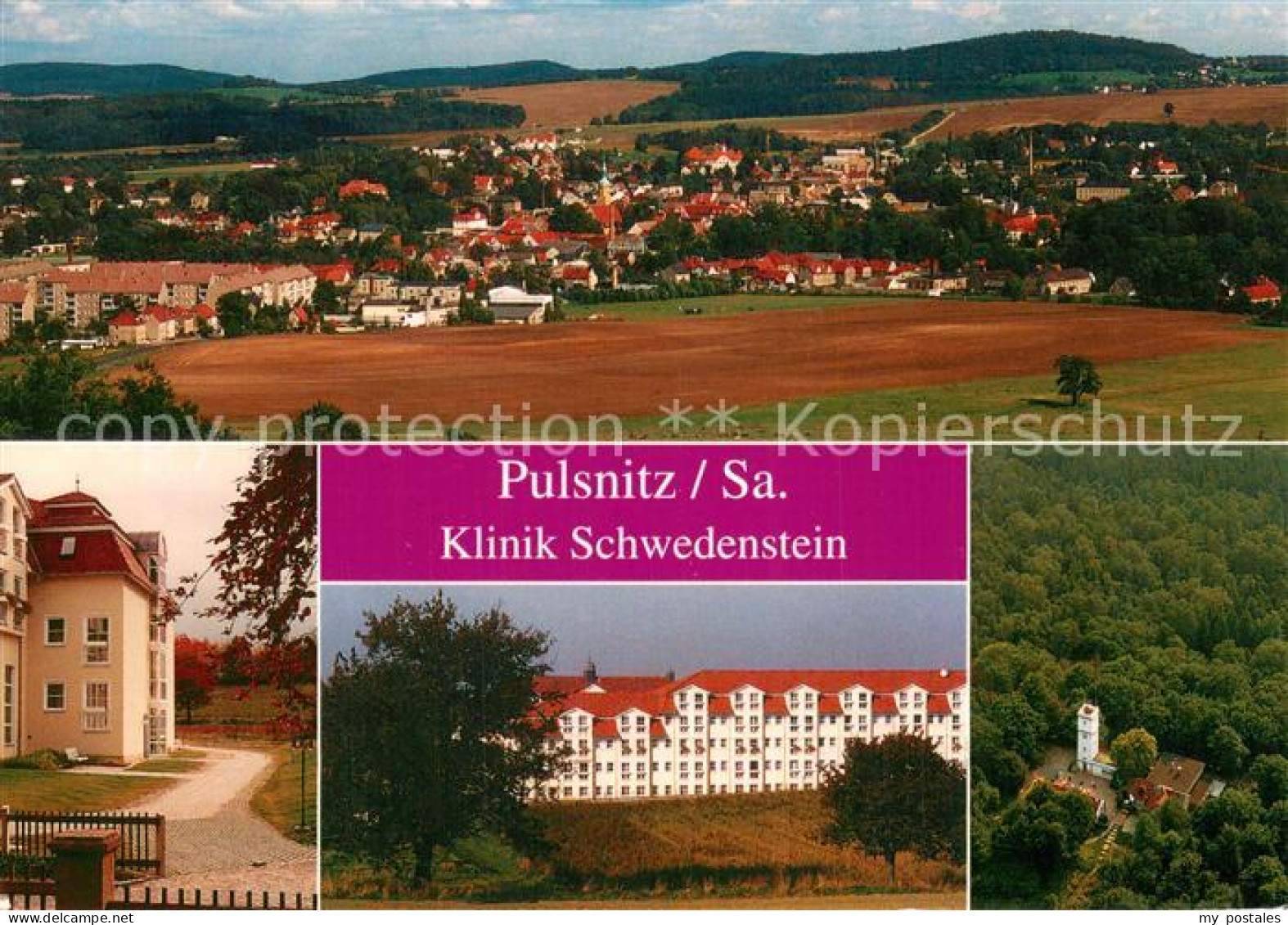 73743620 Pulsnitz Sachsen Panorama Klinik Schwedenstein Fliegeraufnahme Pulsnitz - Pulsnitz