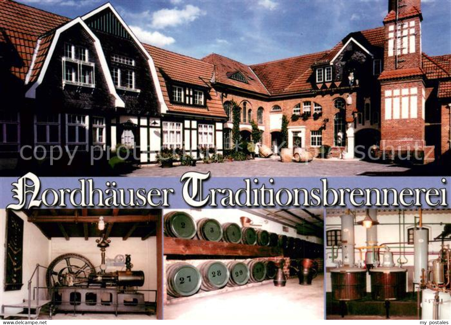 73743608 Nordhausen-Krimderode Nordhaeuser Traditionsbrennerei Innenhof Hist Dam - Nordhausen