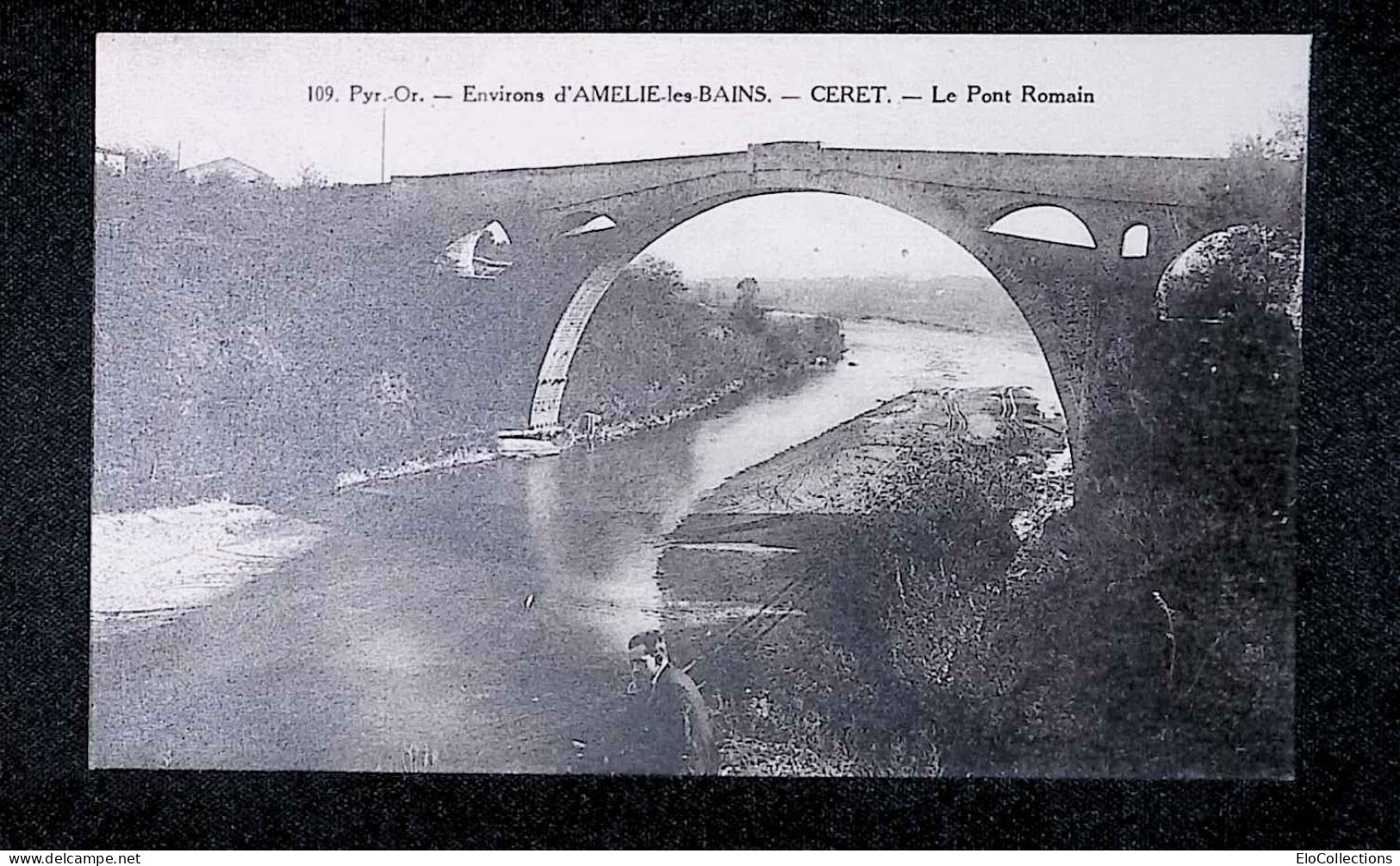 Cp, 66, Ceret, Environs D'Amélie Les Bains, Le Pont Romain, écrite 1929 - Ceret