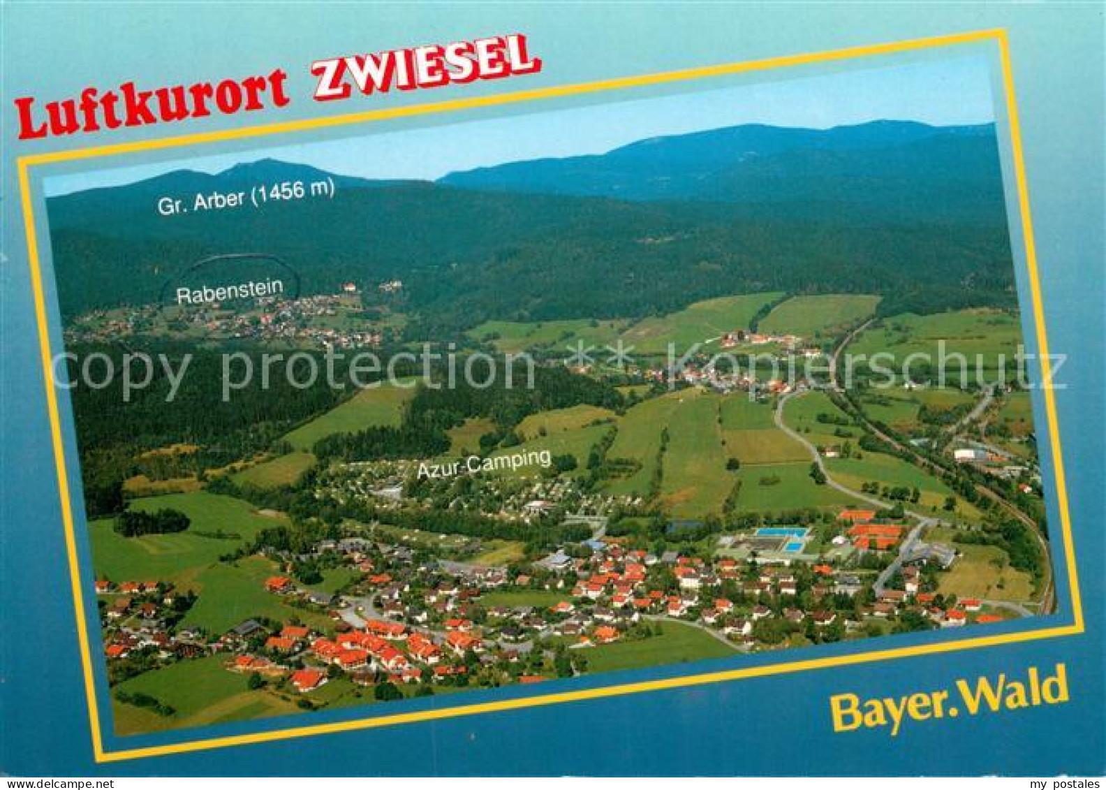 73743506 Zwiesel  Niederbayern Fliegeraufnahme Panorama  - Zwiesel