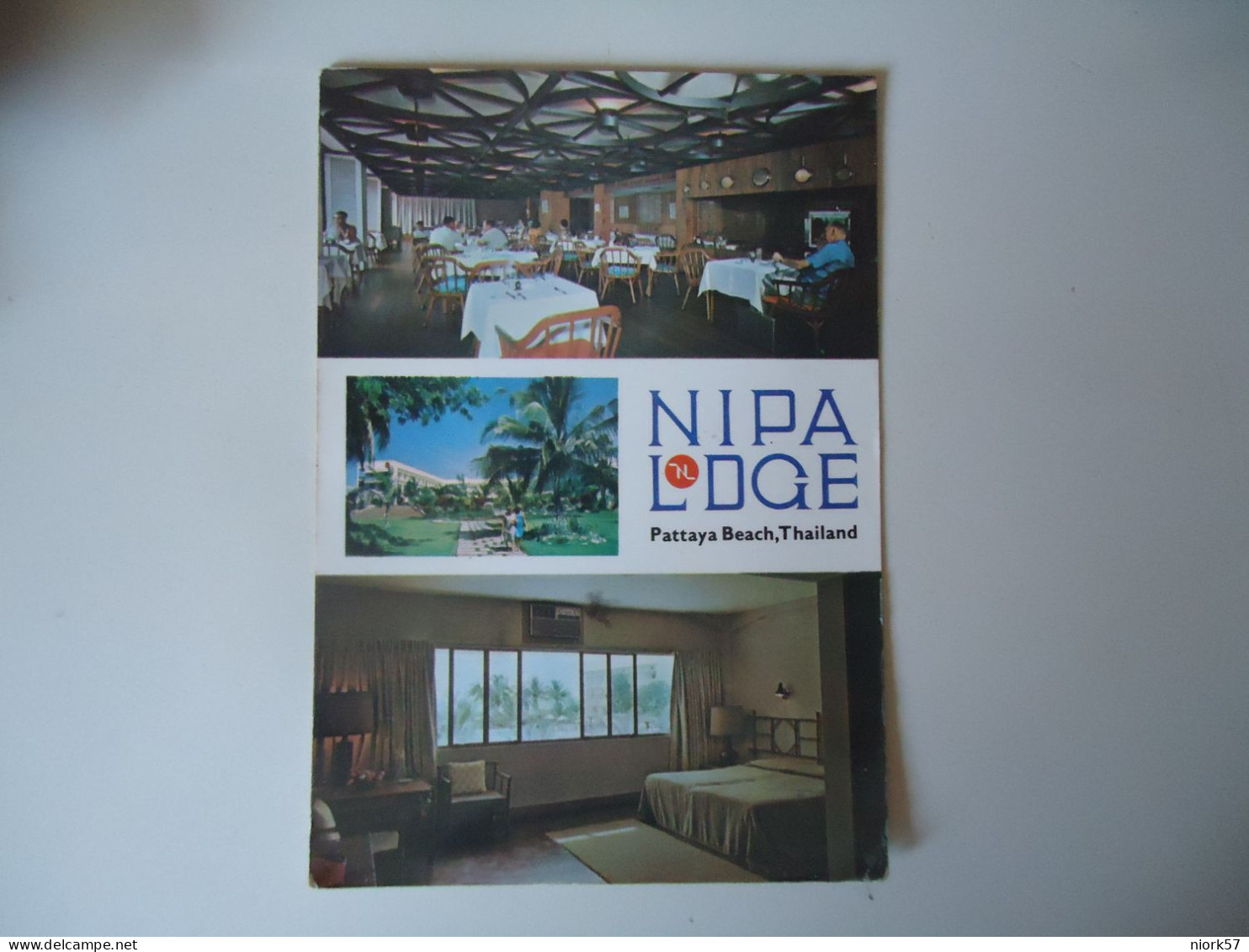 THAILAND   POSTCARDS  NIPA LOGE  PATTAYA HOTEL WITH  FISHES    STAMPS   FOR MORE PURHASES 10% DISCOUNT - Thaïland