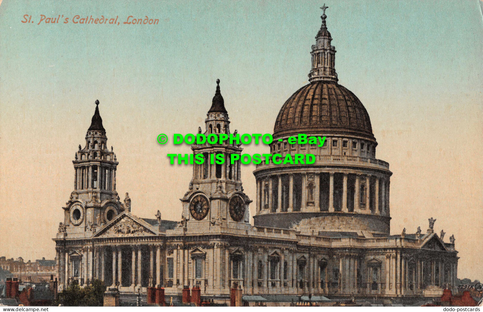 R545526 St. Pauls Cathedral. London. 3291X. Valentines Series - Autres & Non Classés