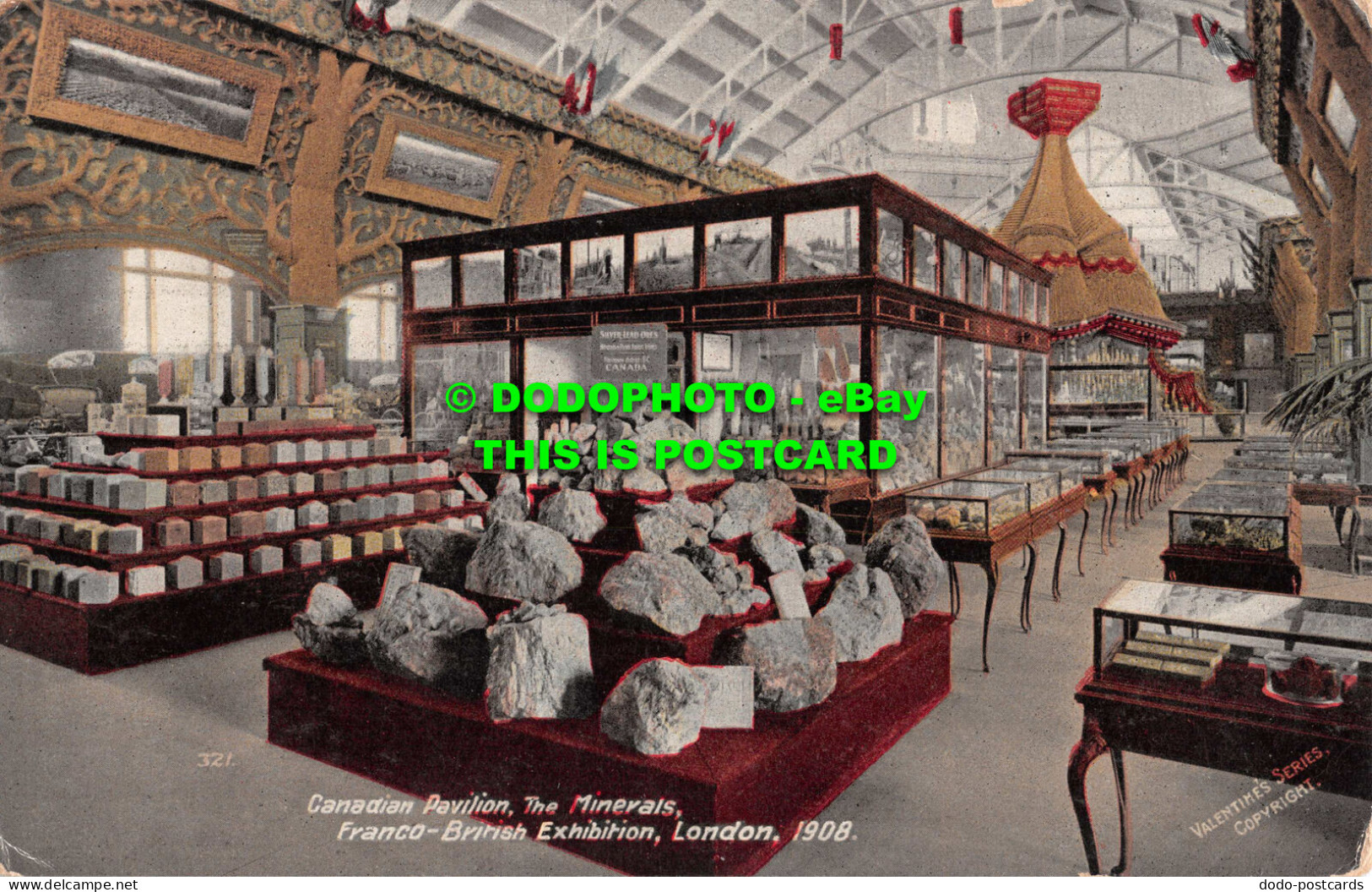 R544993 London. Franco British Exhibition. Canadian Pavilion. The Minerals. Vale - Sonstige & Ohne Zuordnung