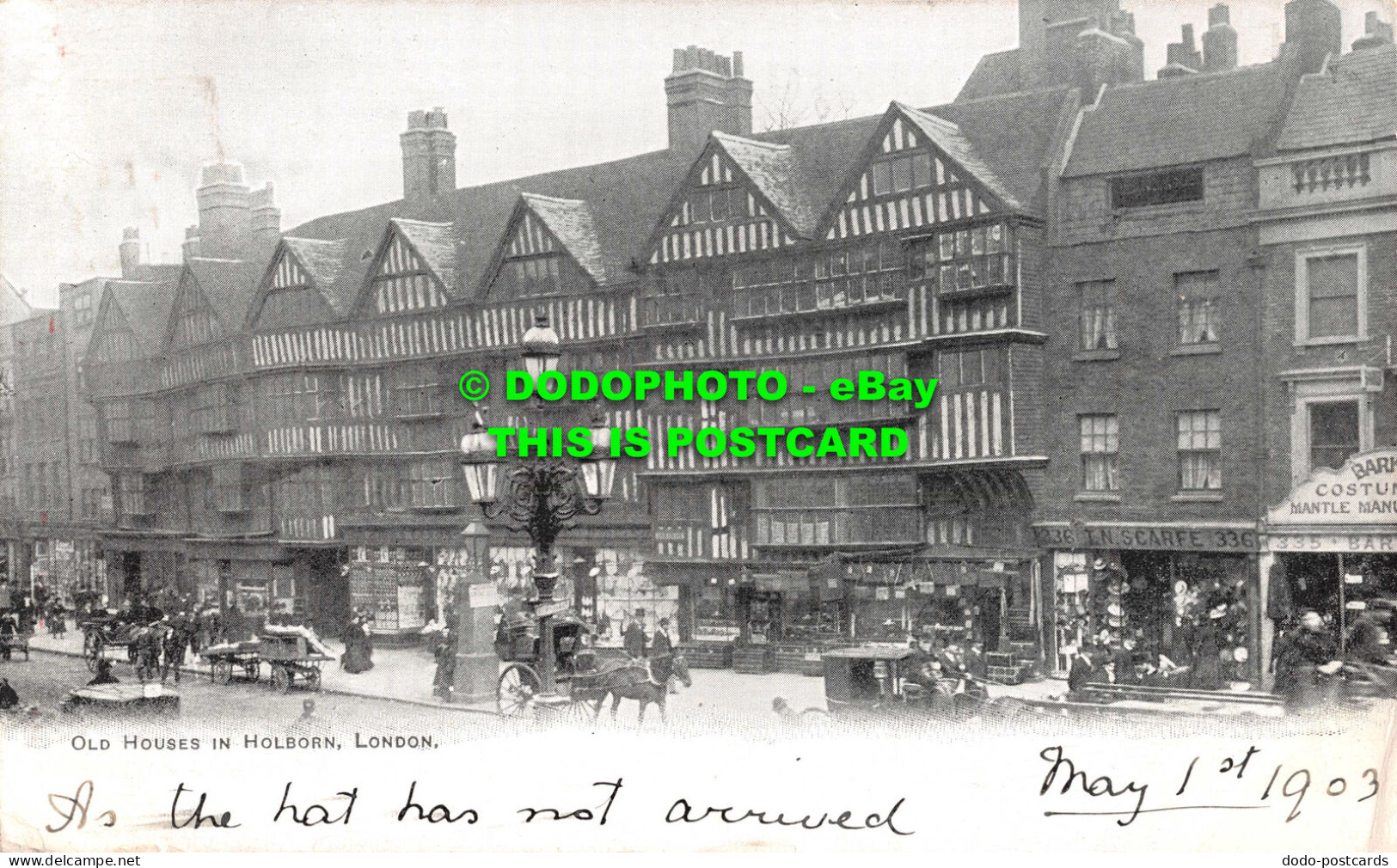 R544994 London. Old Houses In Holborn. 1903 - Autres & Non Classés