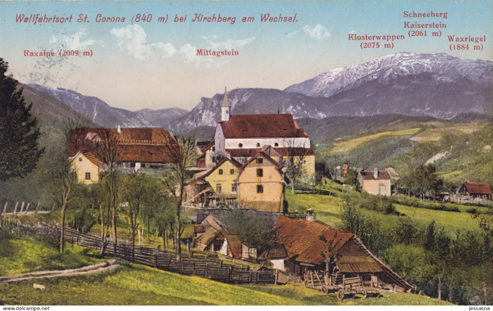 AK - St. Corona Bei Kirchberg Am Wechsel - Ortsansicht 1908 - Wechsel