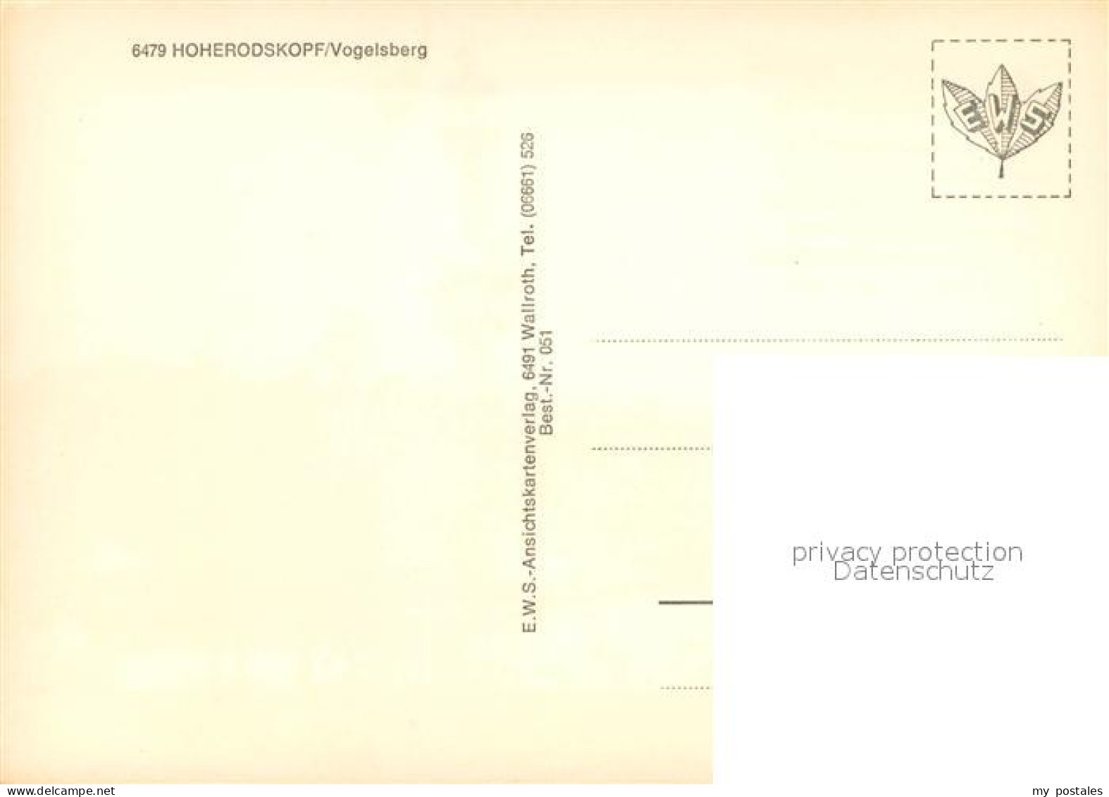 73743268 Hoherodskopf Schotten Teilansicht Mit Fernmeldeturm  - Autres & Non Classés