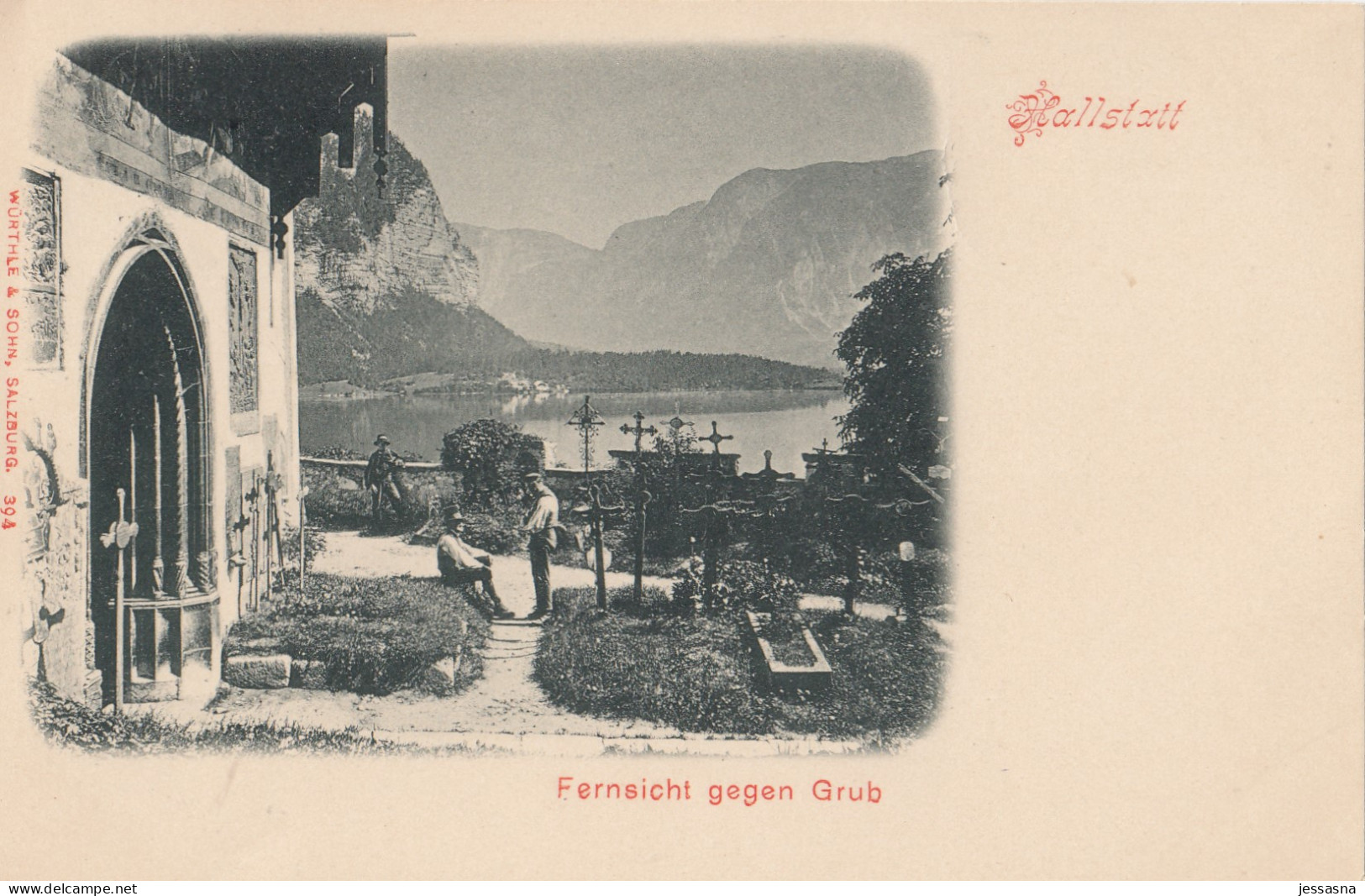 AK - (OÖ) HALLSTATT - Fernsicht Vom Friedhof Gegen Grub 1900 - Hallstatt