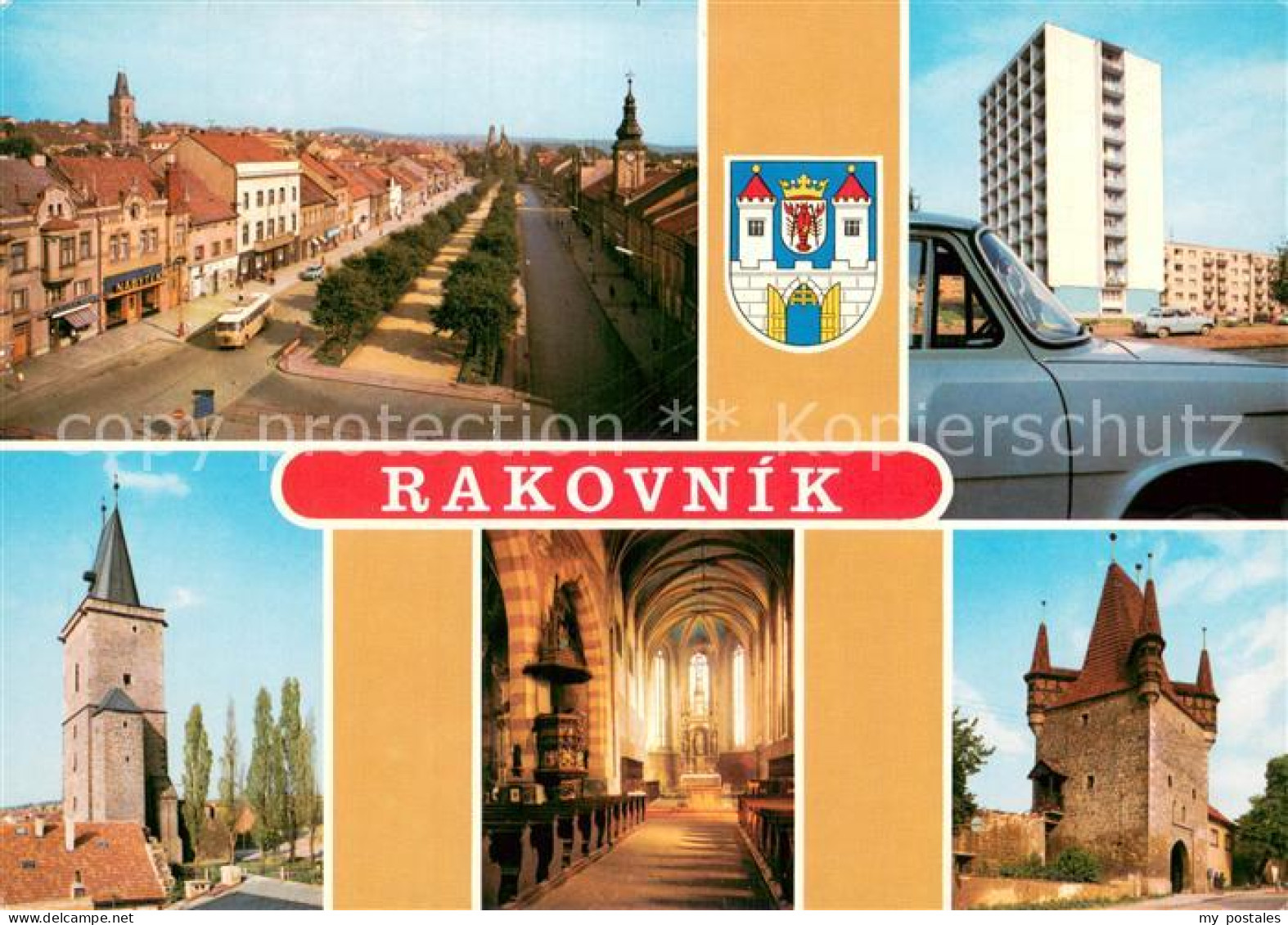 73743255 Rakovnik CZ Husovo Namesti Sidliste Vysoka Brana Chram Sv Bartolomeje P - Tchéquie