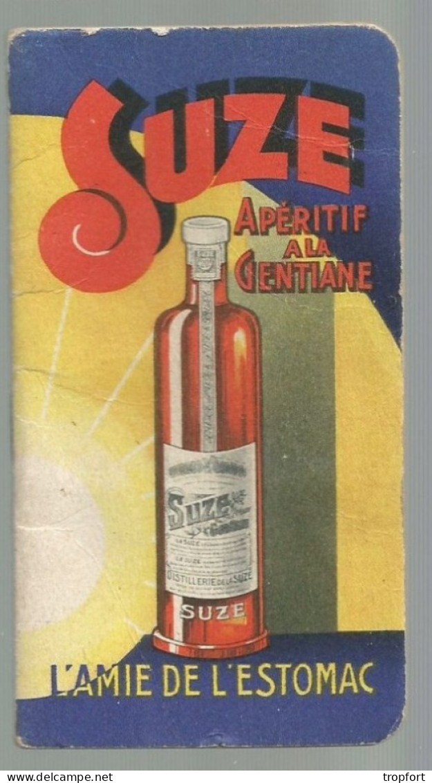 Po // Vintage // Petit Carnet Ancien Publicité SUZE Apéritif à La Gentiane 1939 Calendrier - Advertising