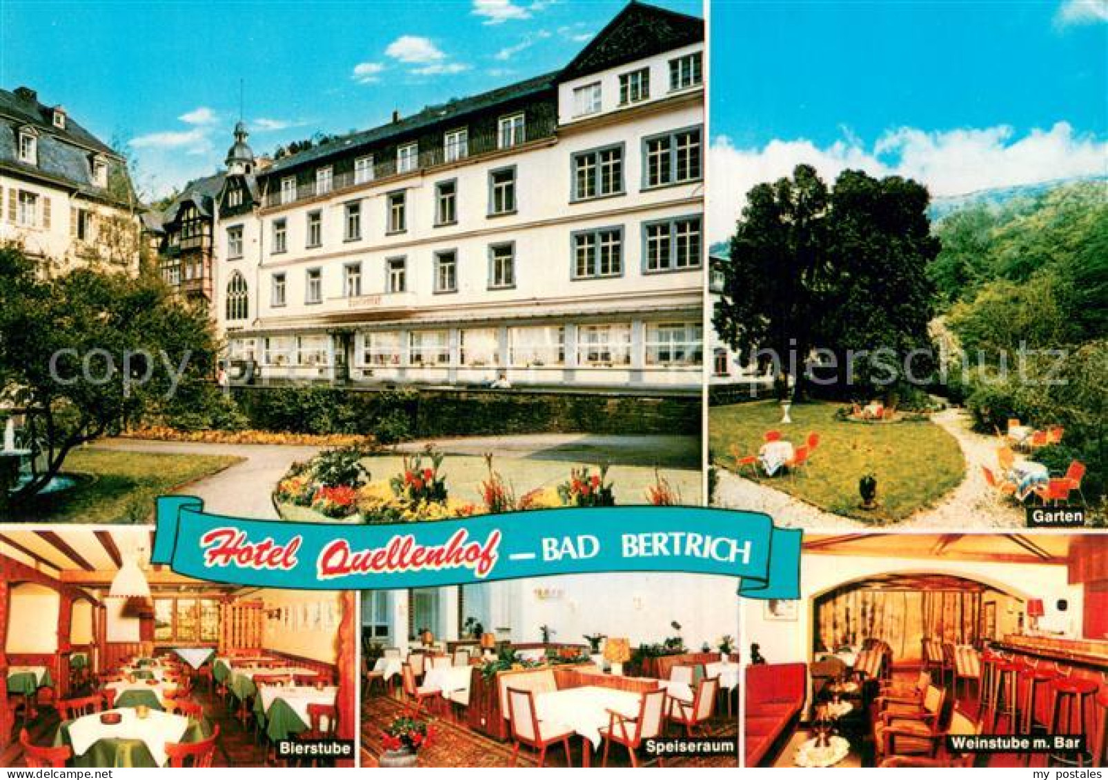 73743237 Bad Bertrich Hotel Quellenhof Bierstube Speiseraum Weinstube Mit Bar Ba - Bad Bertrich