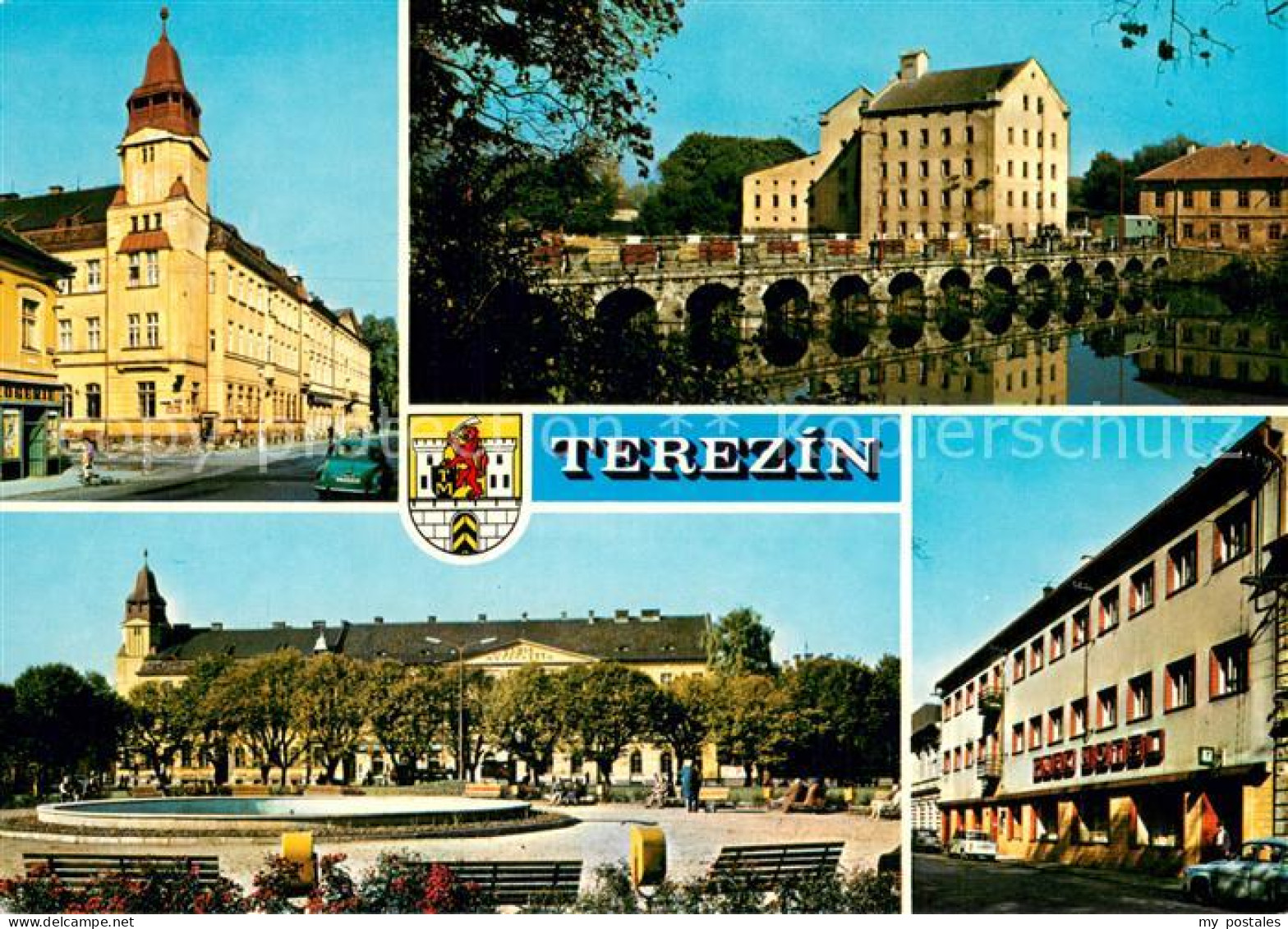 73743223 Terezin Theresienstadt CZ Budova Posty Terezinske Mlyny Namesti Cs Arma - Tchéquie