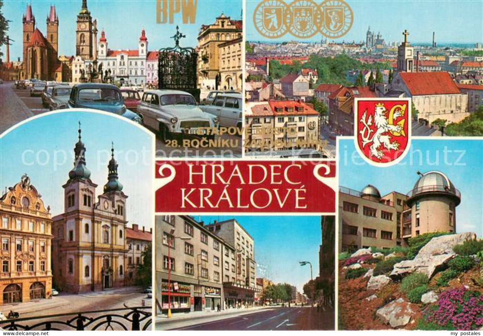 73743194 Hradec Kralove Koeniggraetz Zizkovo Namesti S Bilau Vezi Pohled Na Mest - Tchéquie