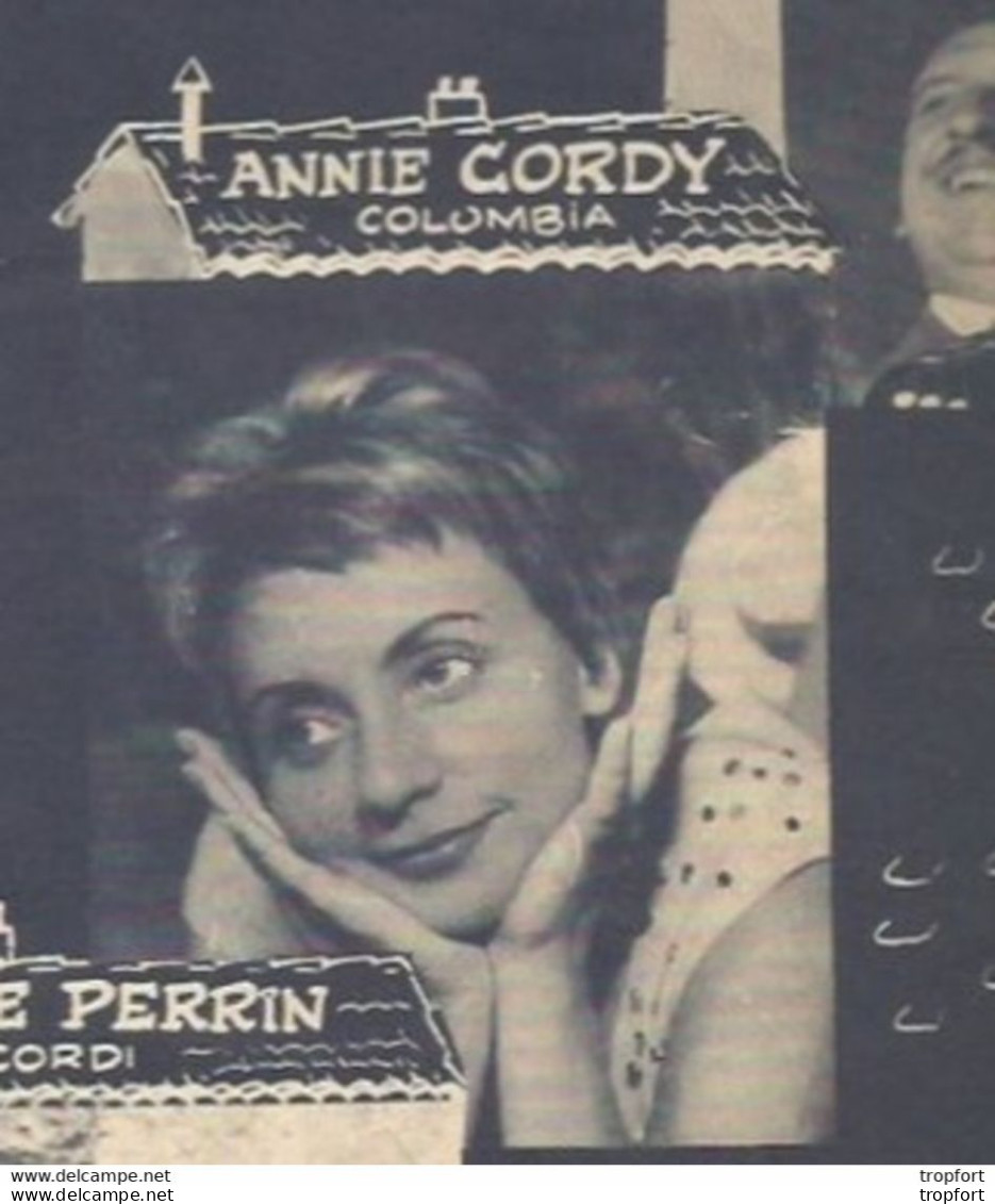 Po // Vintage // Partition Musicale Ancienne BOURVIL Un Clair De Lune à Maubeuge Annie Cordy Perrin - Scores & Partitions