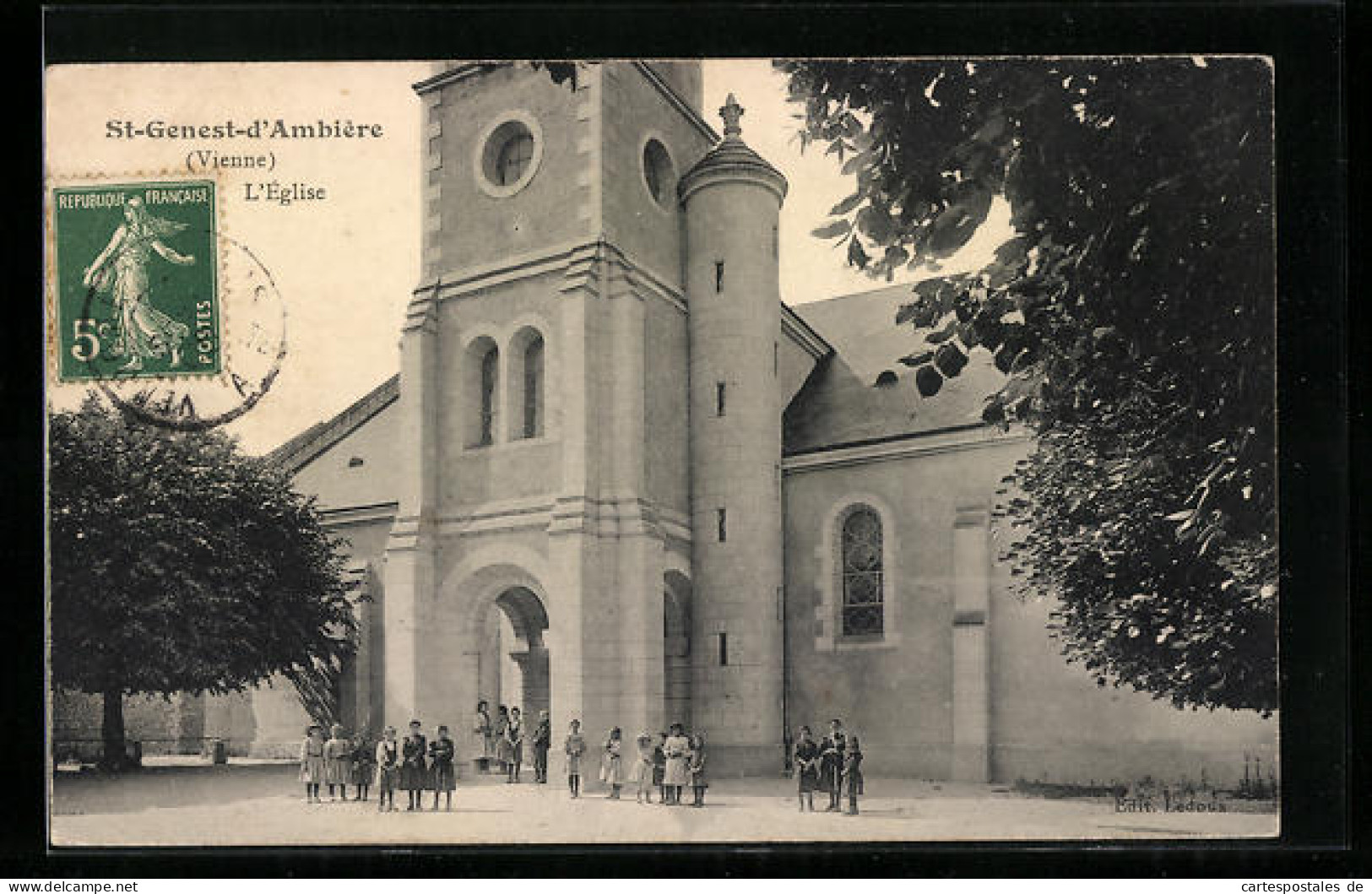 CPA St-Genest-d`Ambière, L`Église  - Other & Unclassified