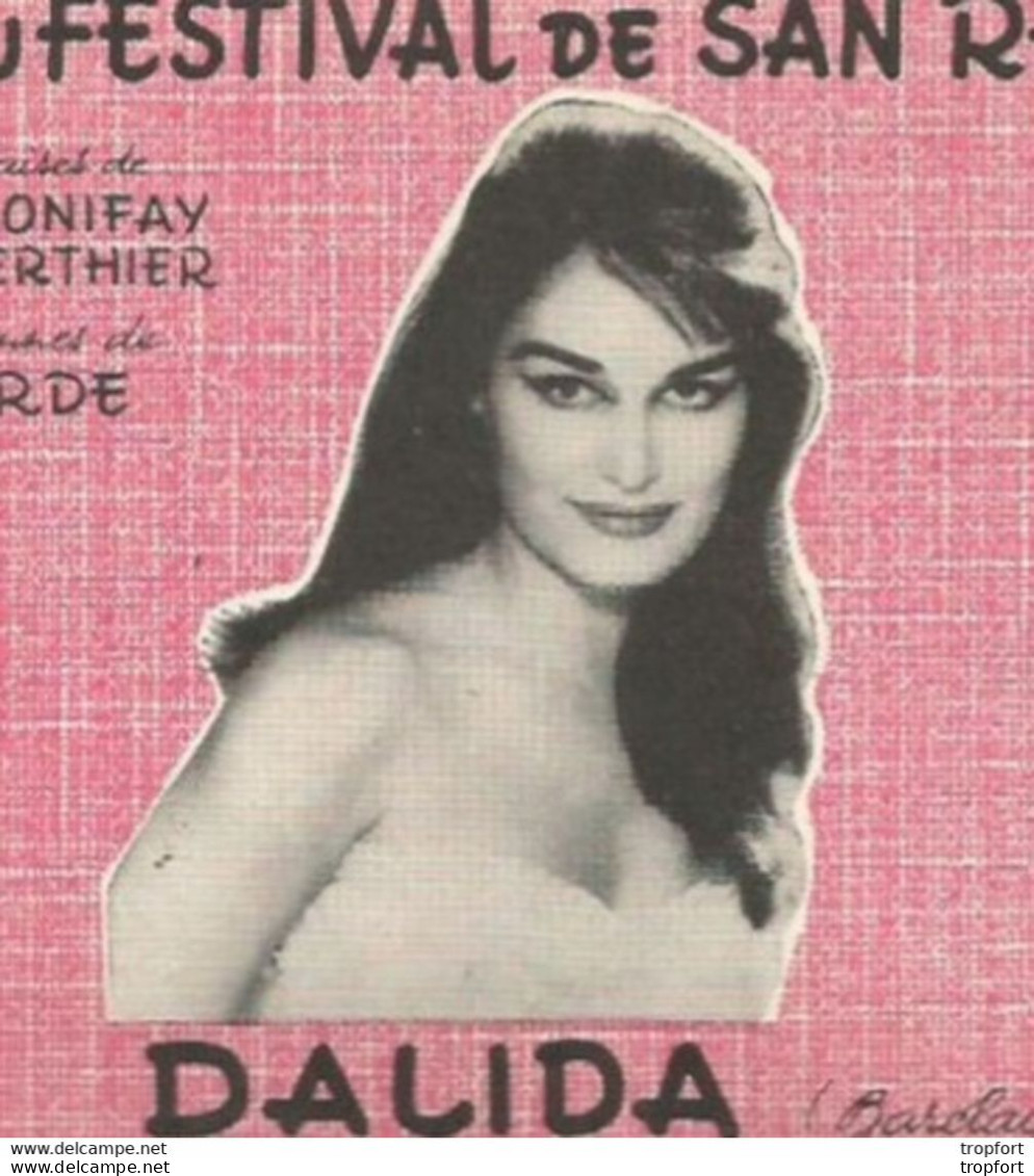 Po // Vintage // Partition Musicale Ancienne 1960 DALIDA Romantica Azzam Pourcel Lefevre - Partitions Musicales Anciennes