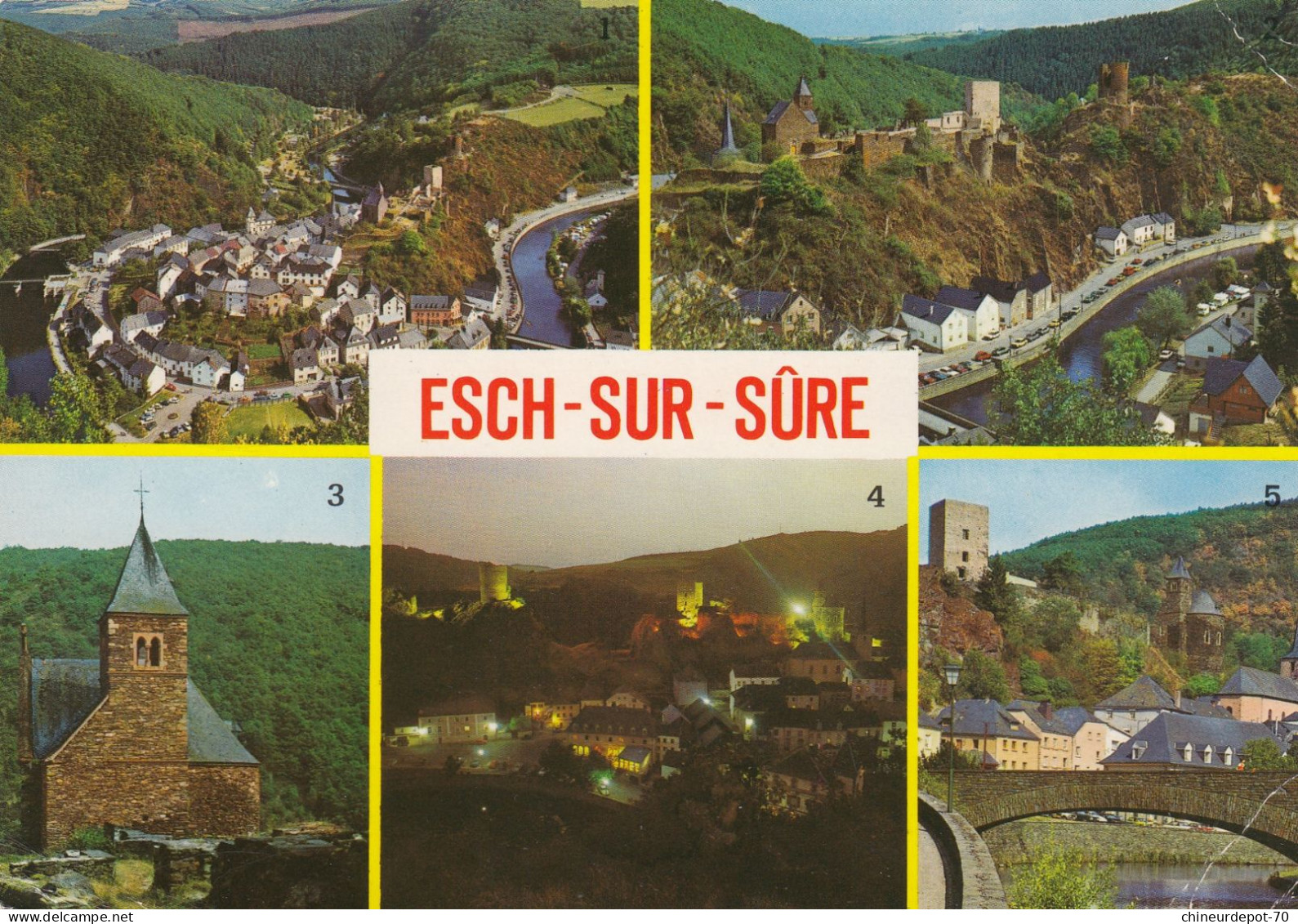 GRAND DUCHE DU LUXEMBOURG   ESCH SUR SURE  MULTIVUE - Esch-sur-Sure