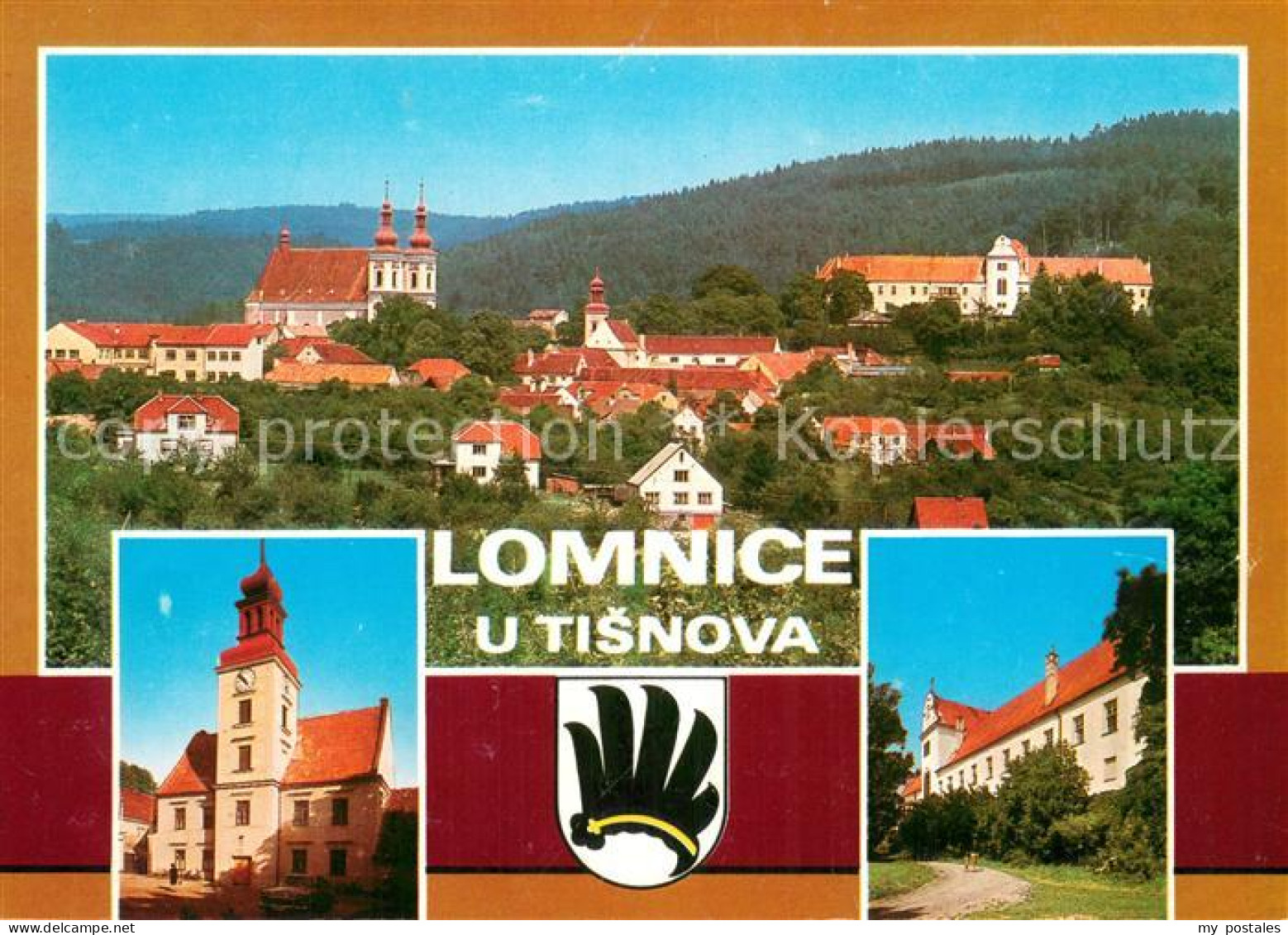 73743078 Lomnice U Tisnova Lomnitz Tischnowitz Celkovy Pohled Radnice Zamek Stre - Tchéquie