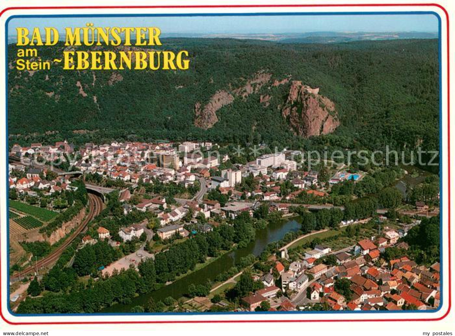73743058 Bad Muenster Stein Ebernburg Fliegeraufnahme Bad Muenster - Autres & Non Classés