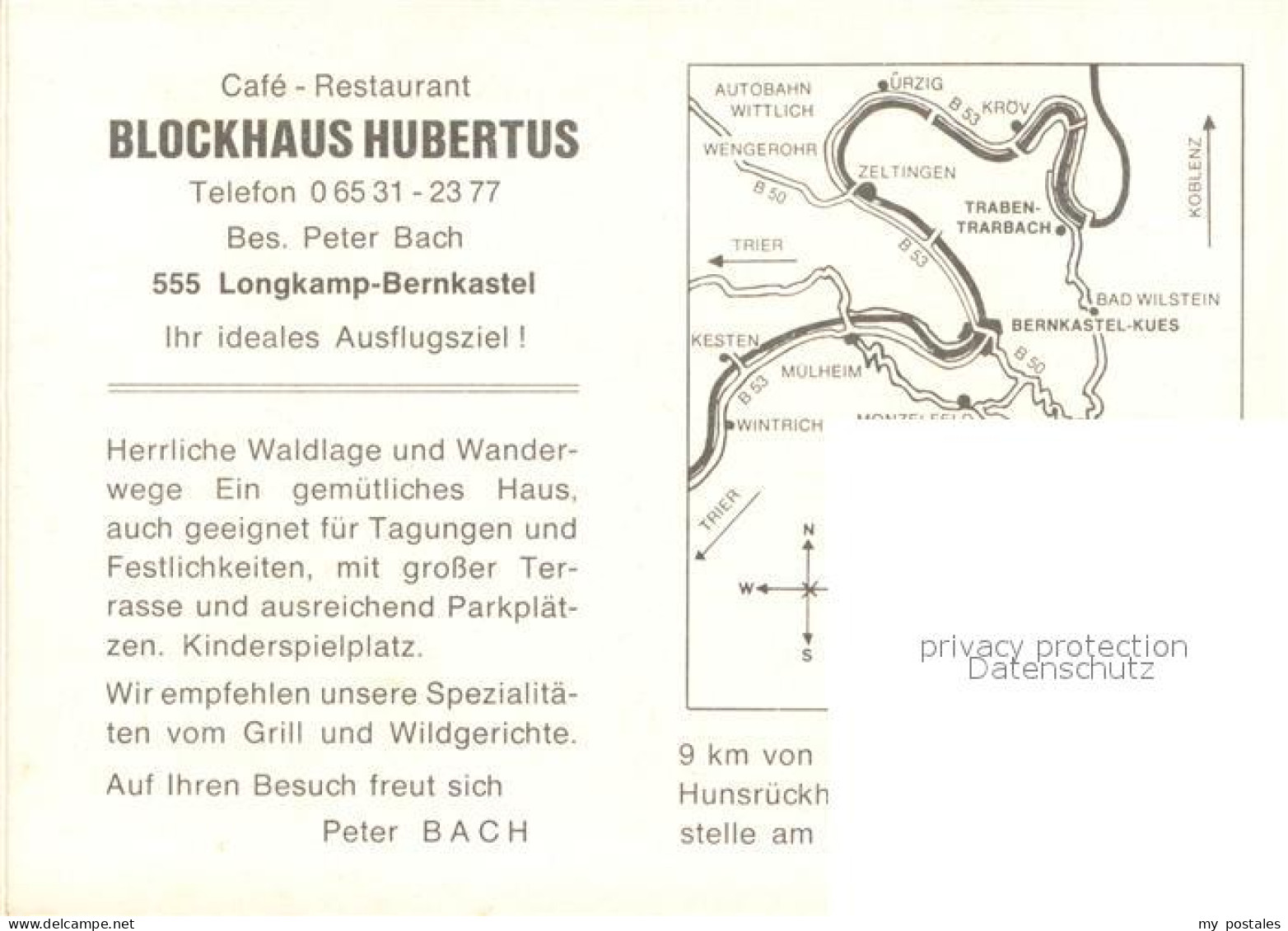 73743056 Longkamp Cafe Restaurant Blockhaus Hubertus Bar Gaststube Longkamp - Other & Unclassified