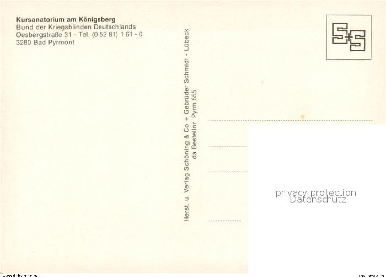 73743047 Bad Pyrmont Kursanatorium Am Koenigsberg Glockenspiel Hallenbad Gastrau - Bad Pyrmont