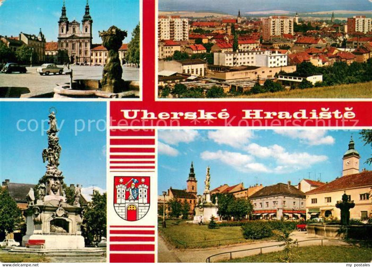 73743015 Uherske Hradiste CZ Namesti Klementa Gottwalda Celkovy Pohled Morovy Sl - Tchéquie