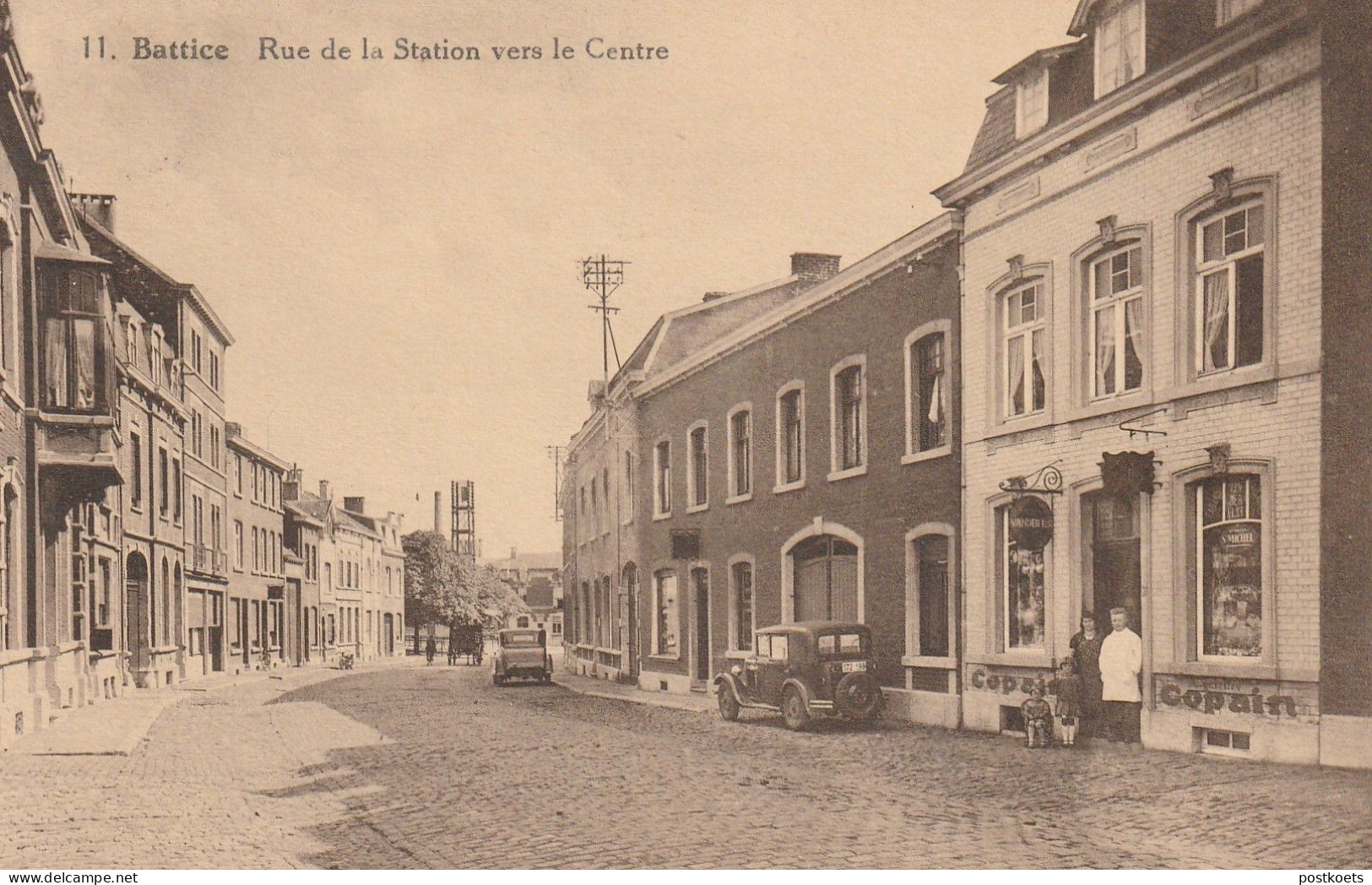 Battice, Rue De La Station Vers Le Centre, 2 Scans - Otros & Sin Clasificación