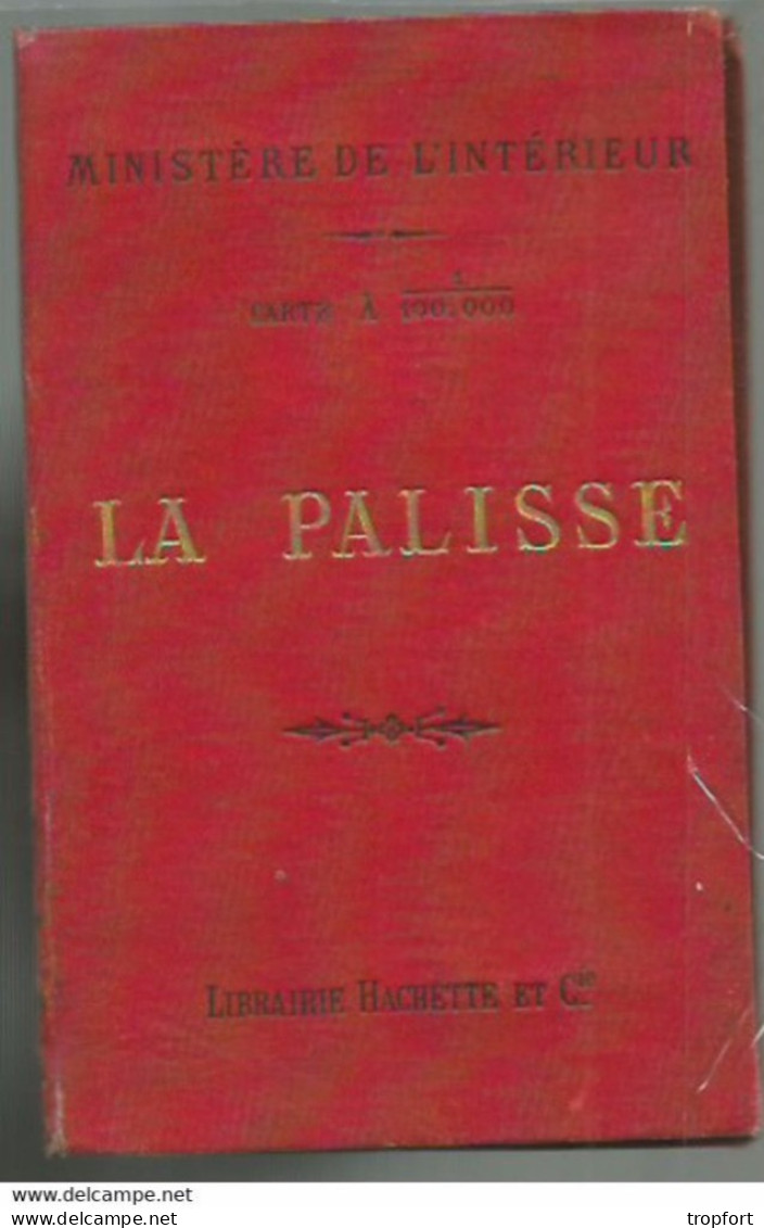 RT // Vintage // à Saisir !! Carte Ministère Intérieur Tirage 1894 LAPALISSE Carte Au 1/100 000 Me / La Palisse Allier - Landkarten