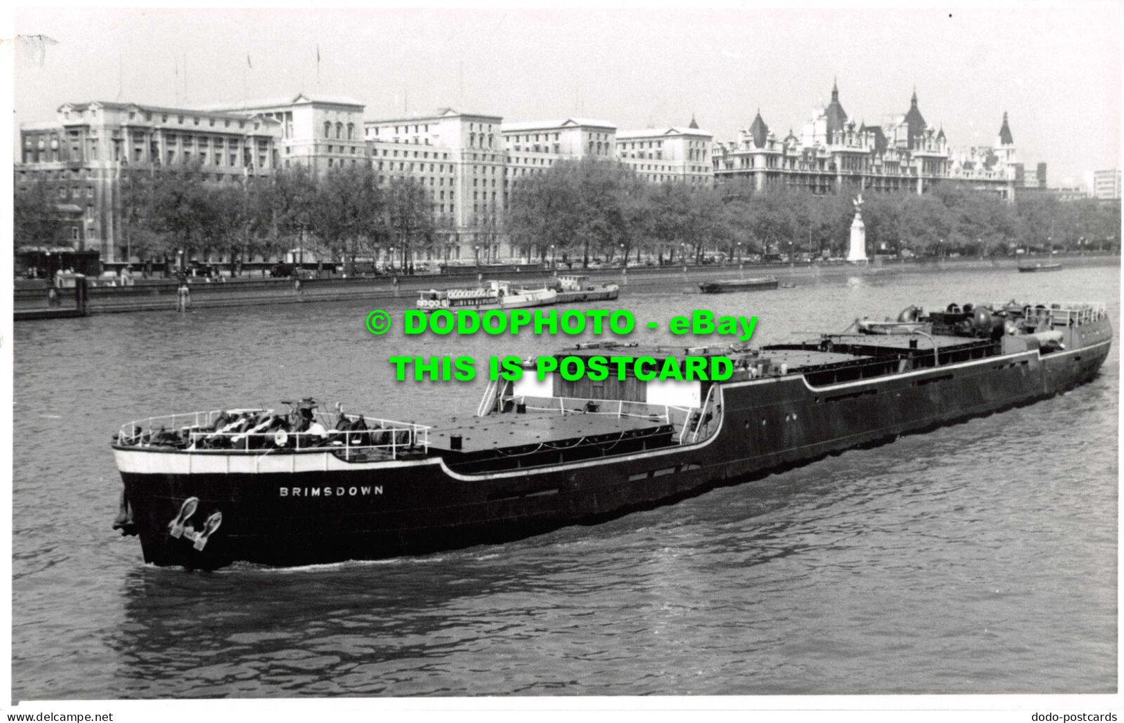 R545915 British Steamer Brimsdown. 1951. Off Westminster. 1965 - World
