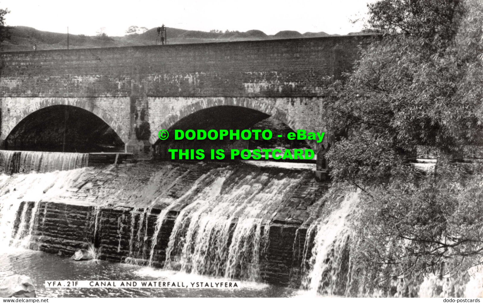 R545307 Ystalyfera. Canal And Waterfall. Frith Series - World