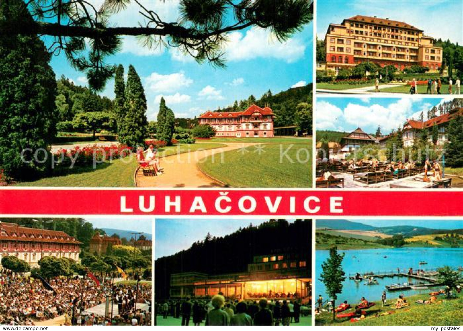 73742850 Luhacovice CZ Park Sanatorium Stadtbaeder Stausee Veranstaltung Tanz Ab - Tchéquie