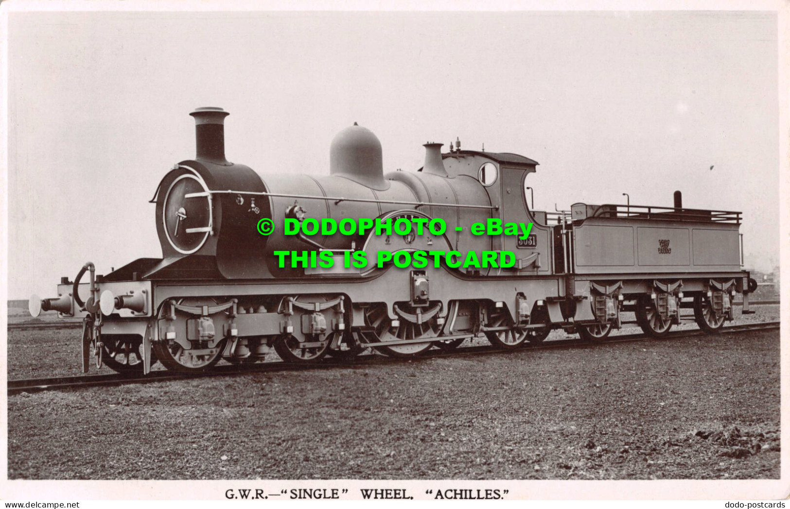 R545932 G. W. R. Single Wheel. Achilles. Series 6. Great Western Railway - Monde