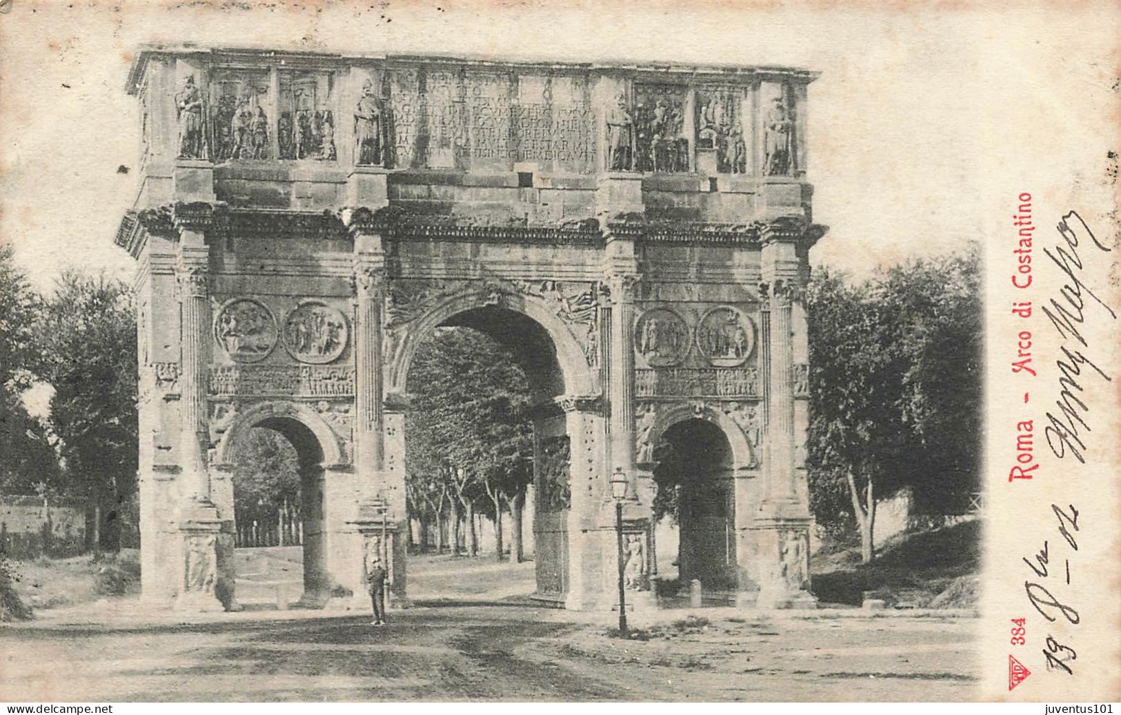 CPA Roma-Arco Di Costantino-384-Timbre   L2876 - Autres Monuments, édifices